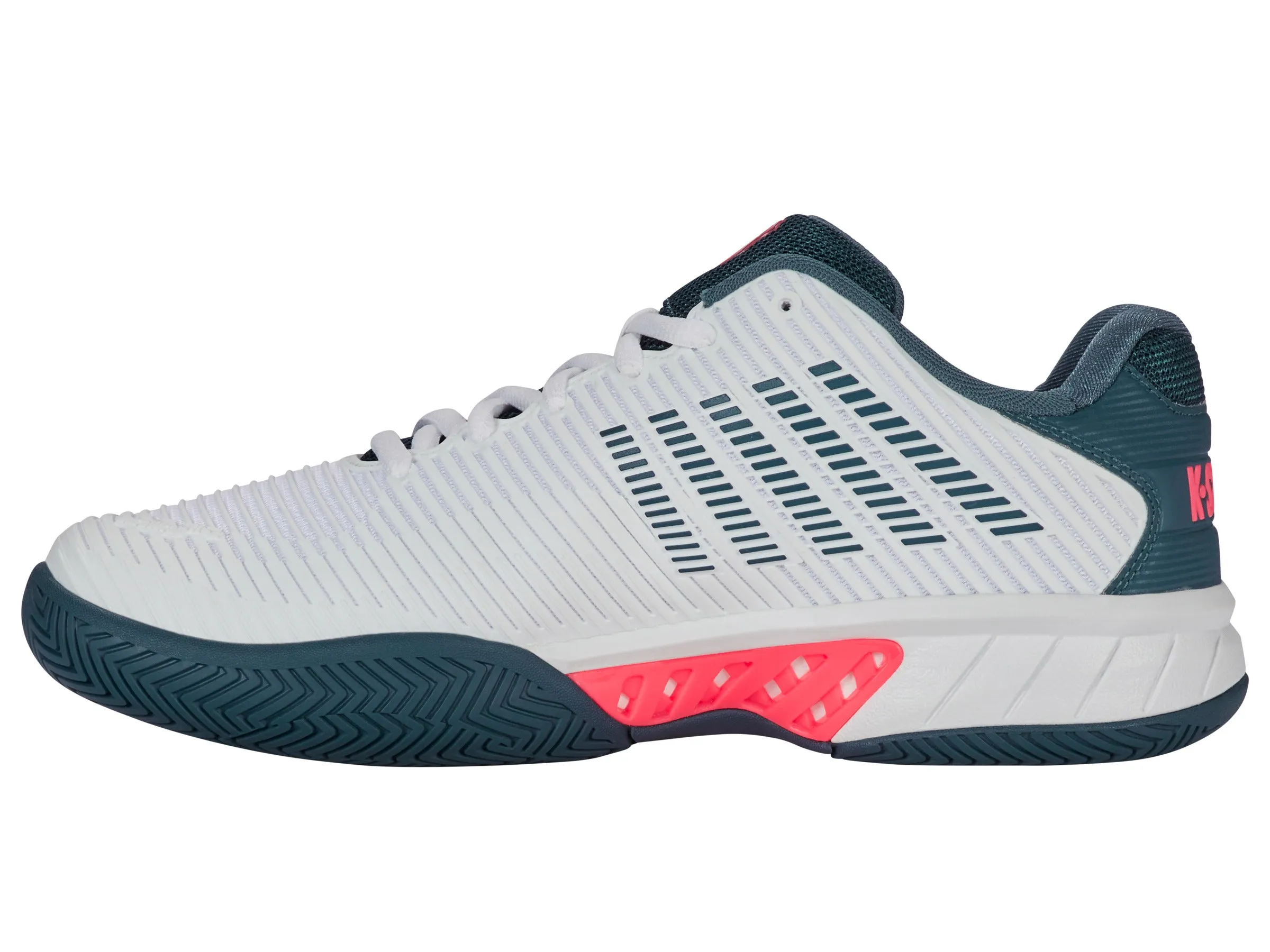K.SWISS 06613-129-M | HYPERCOURT EXPRESS 2 | WHITE/STARGAZER/NEON BLAZE
