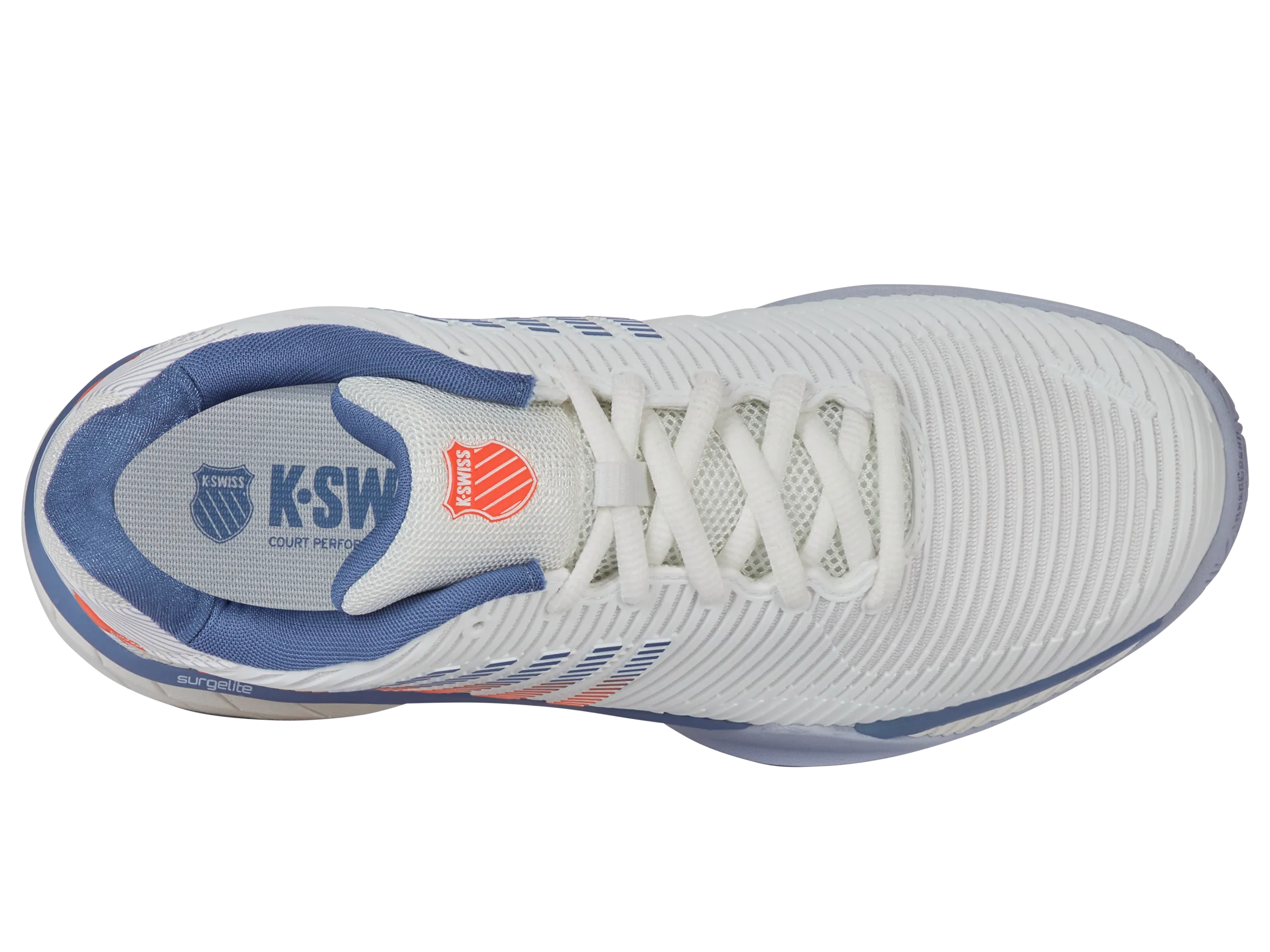 K.SWISS 06613-139-M | HYPERCOURT EXPRESS 2 | LUCENT WHITE/INFINITY/SCARLET IBIS