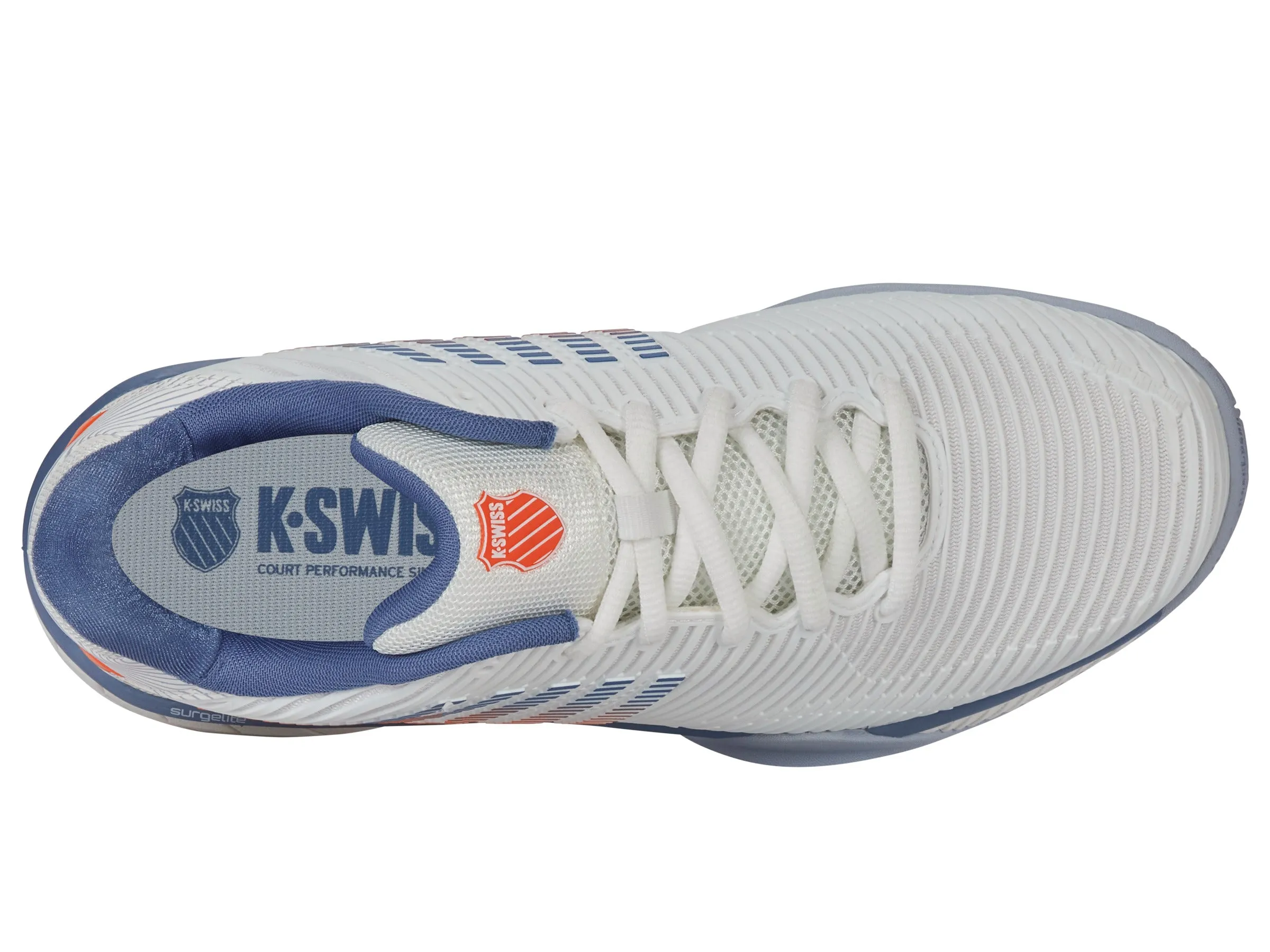 K.SWISS 06806-139-W | HYPERCOURT EXPRESS 2-2E | LUCENT WHITE/INFINITY/SCARLET IBIS