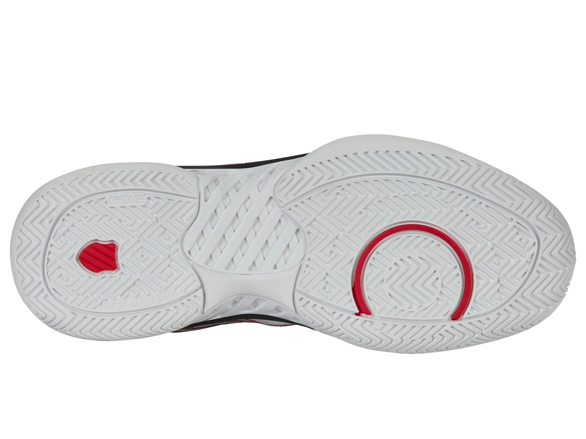 K.SWISS 06806-140-W | HYPERCOURT EXPRESS 2-2E | WHITE/BLACK/MARS RED