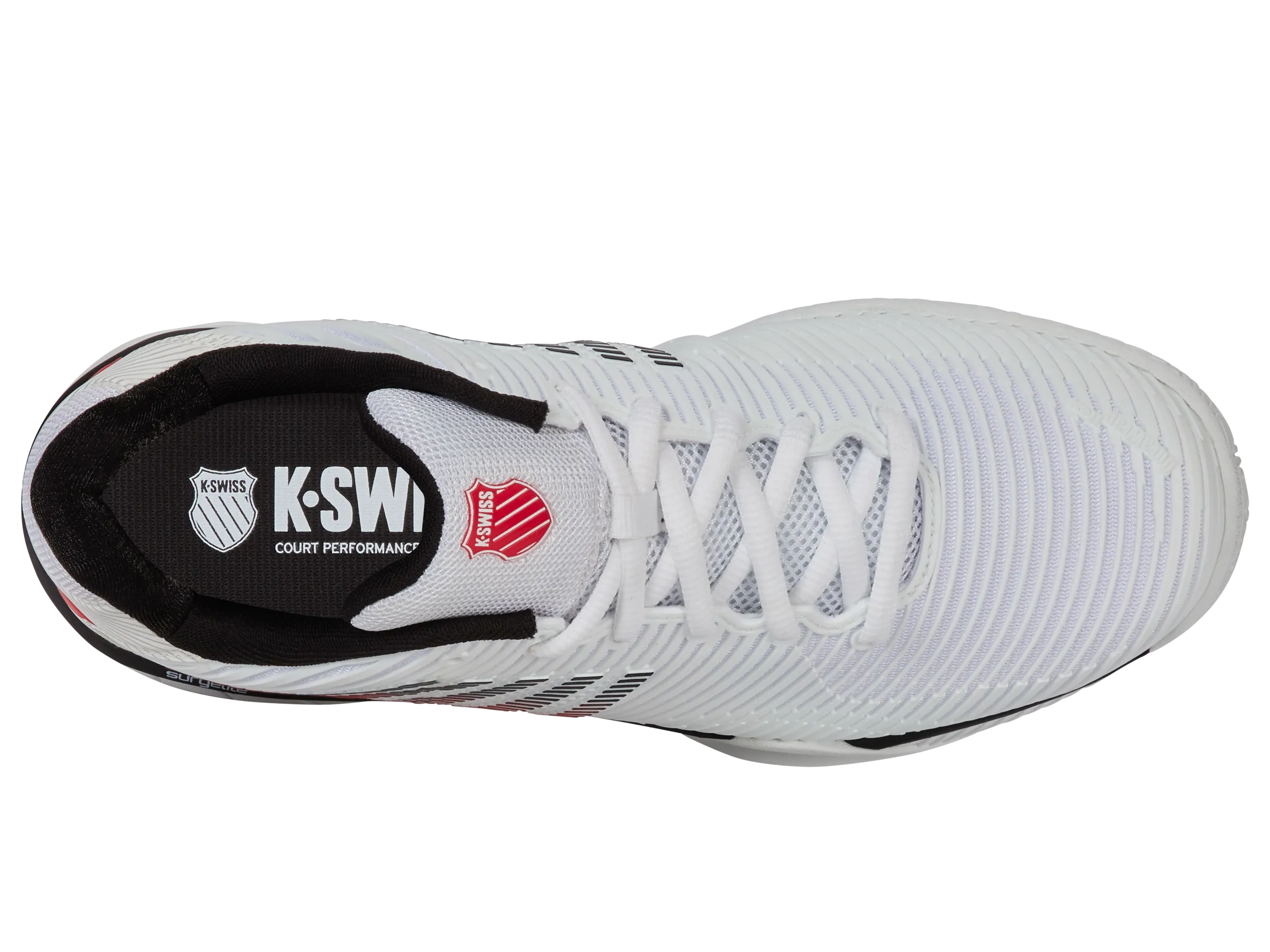 K.SWISS 06806-140-W | HYPERCOURT EXPRESS 2-2E | WHITE/BLACK/MARS RED