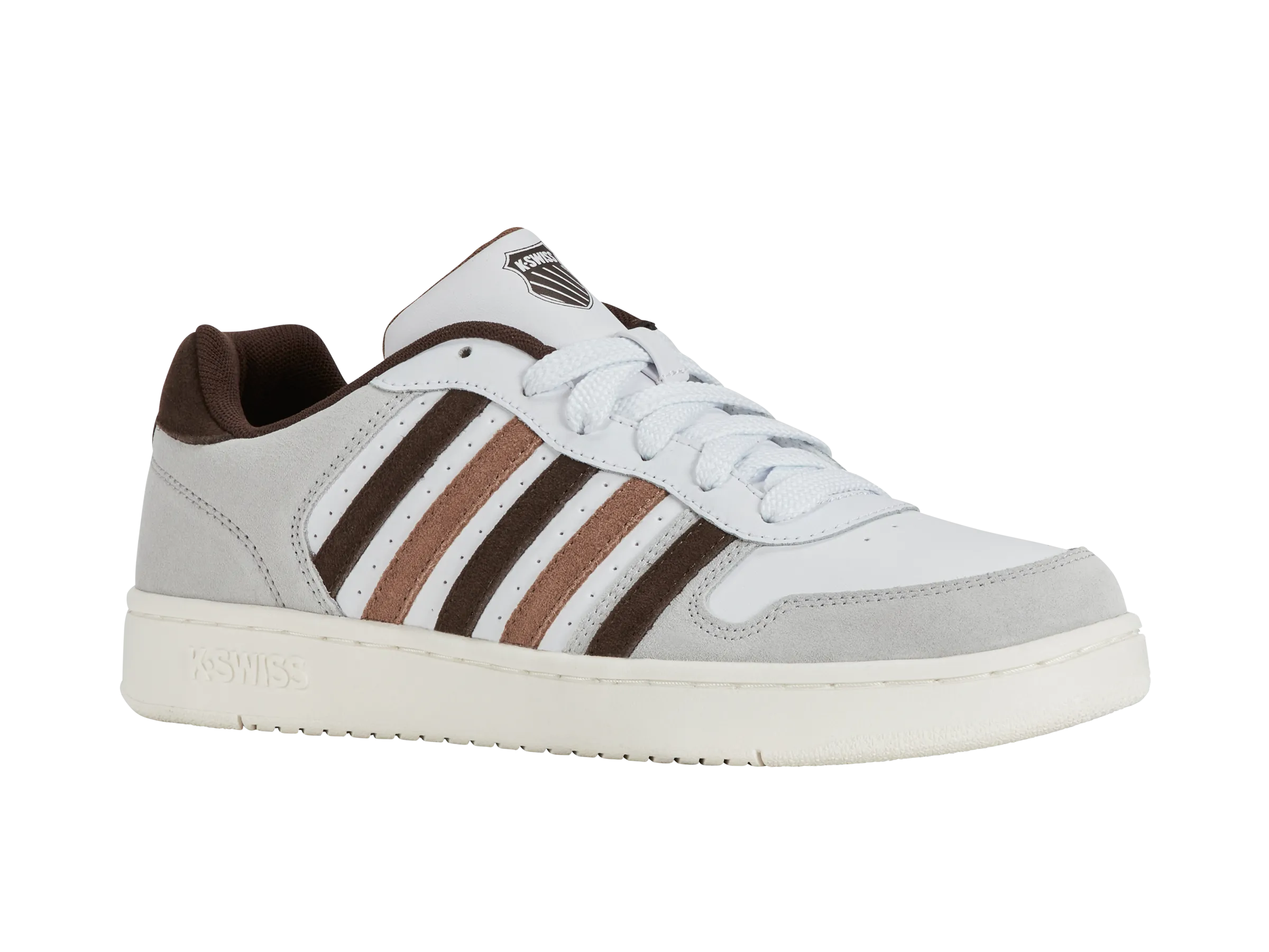 K.SWISS 06931-919-M | COURT PALISADES | WHITE/TOASTED COCONUT/CHOCOLATE BROWN