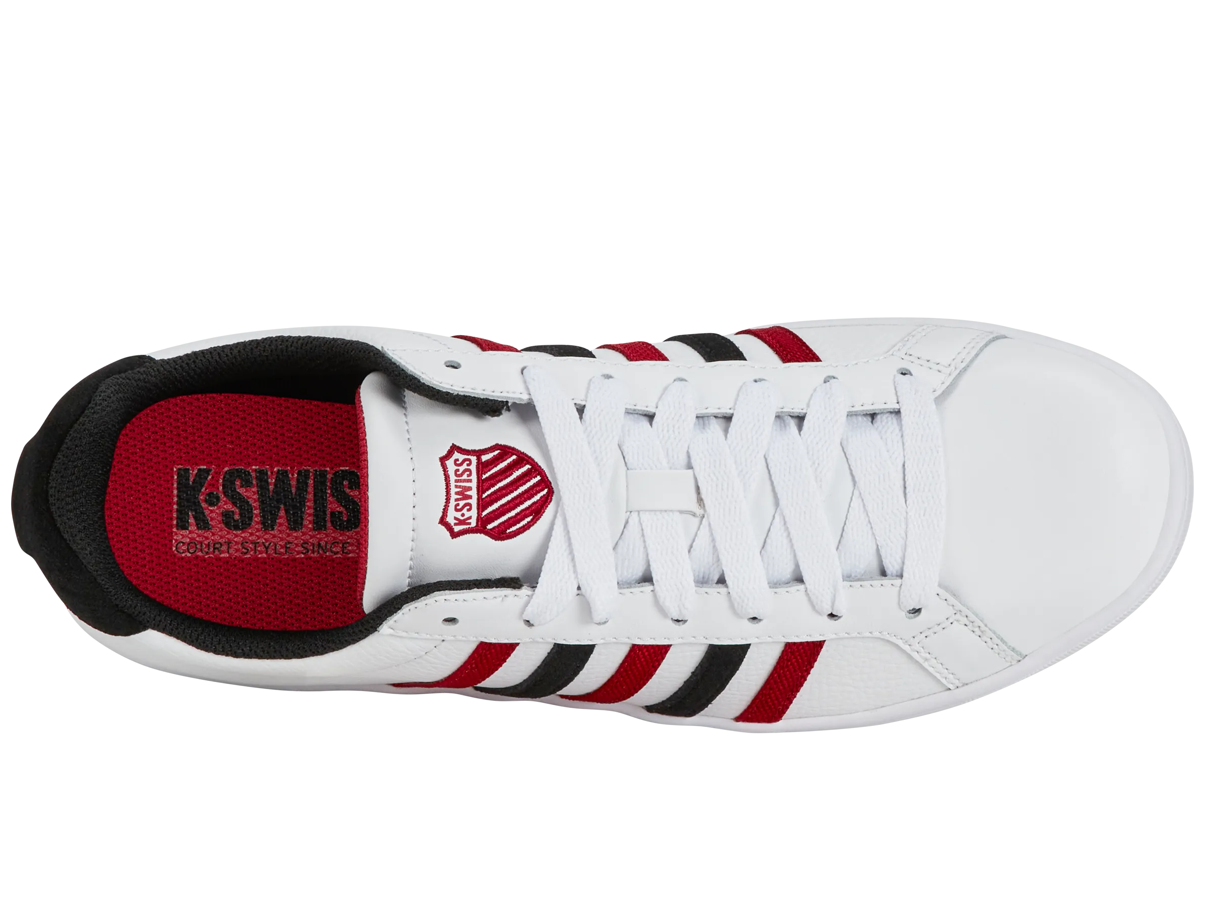 K.SWISS 07011-146-M | COURT TIEBREAK | WHITE/JESTER RED/BLACK
