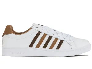 K.SWISS 07011-919-M | COURT TIEBREAK | WHITE/TOASTED COCONUT/CHOCOLATE BROWN