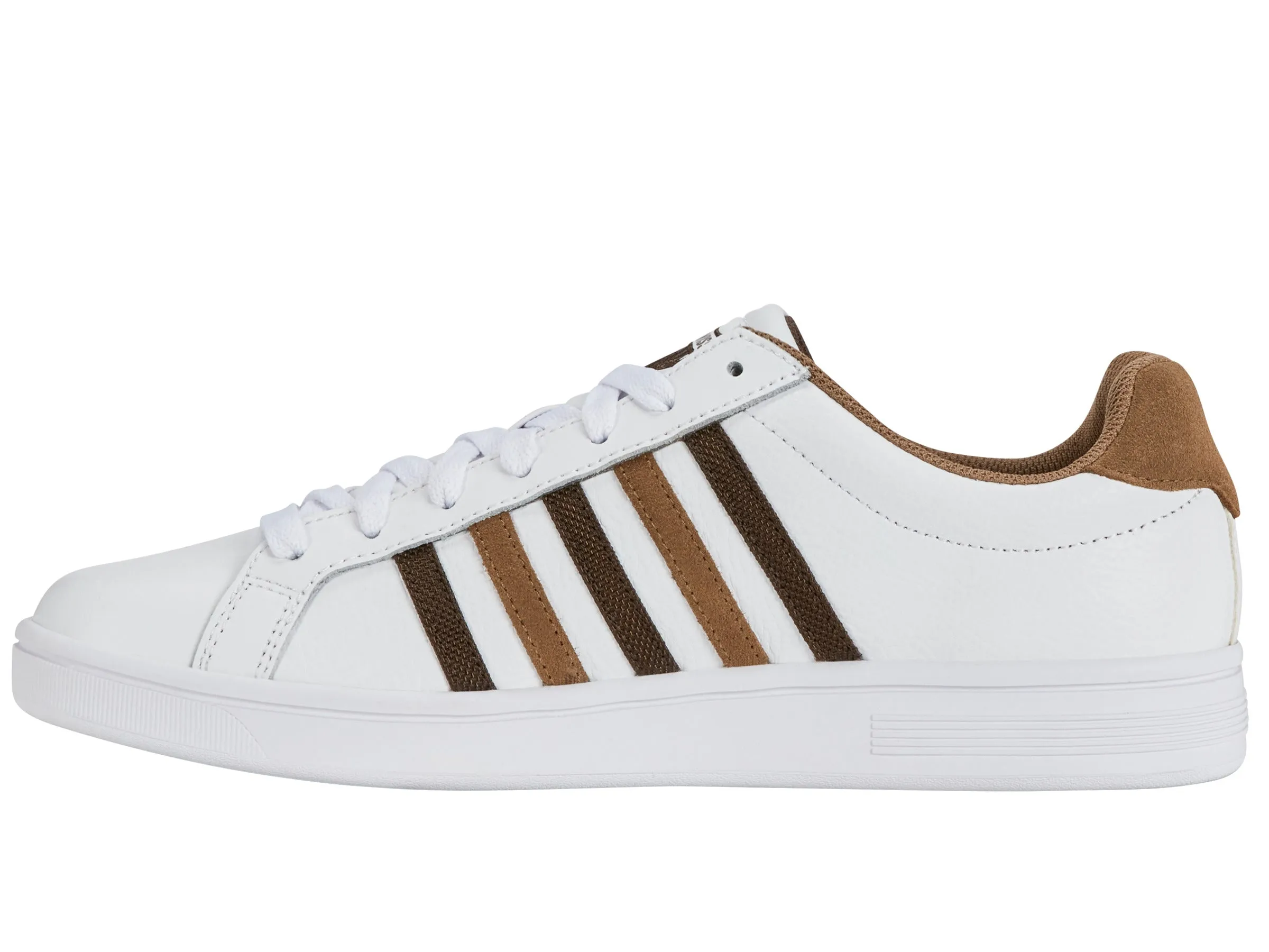K.SWISS 07011-919-M | COURT TIEBREAK | WHITE/TOASTED COCONUT/CHOCOLATE BROWN