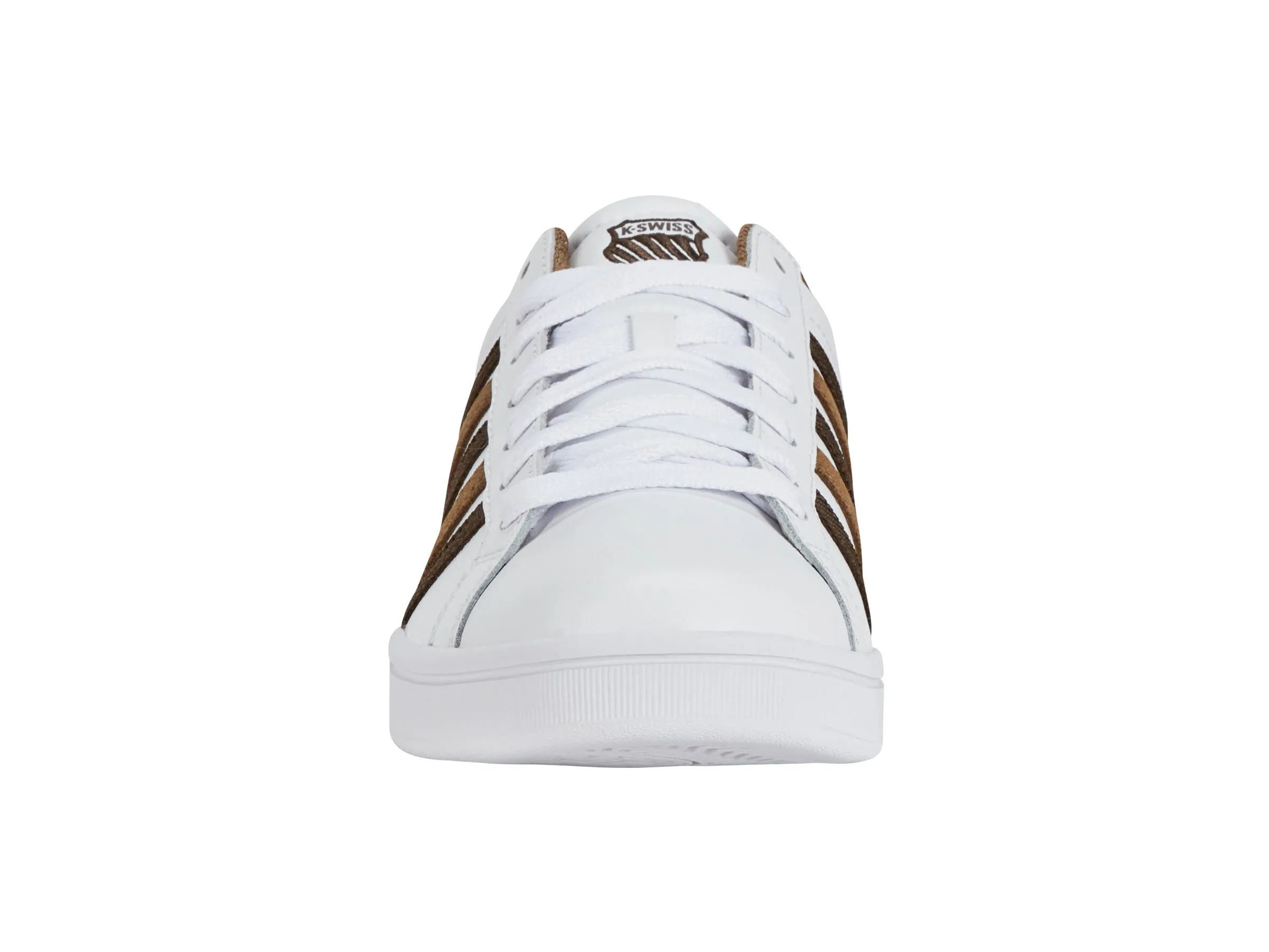 K.SWISS 07011-919-M | COURT TIEBREAK | WHITE/TOASTED COCONUT/CHOCOLATE BROWN