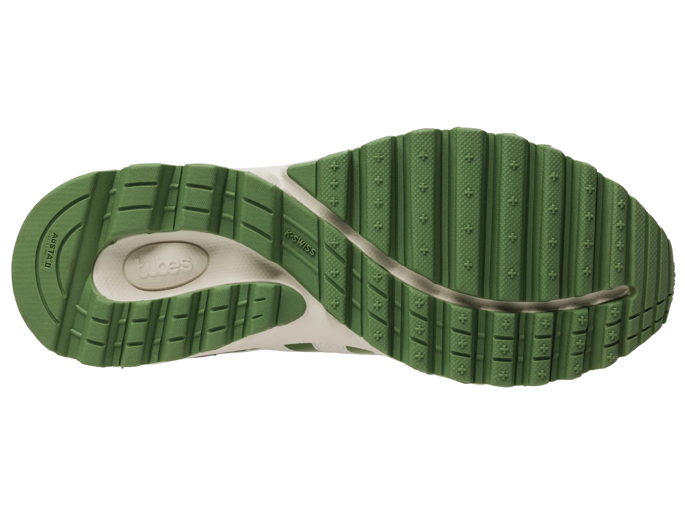 K.SWISS 07112-120-M | TUBES 200 | BLANC/ASPHALT/WATERCRESS