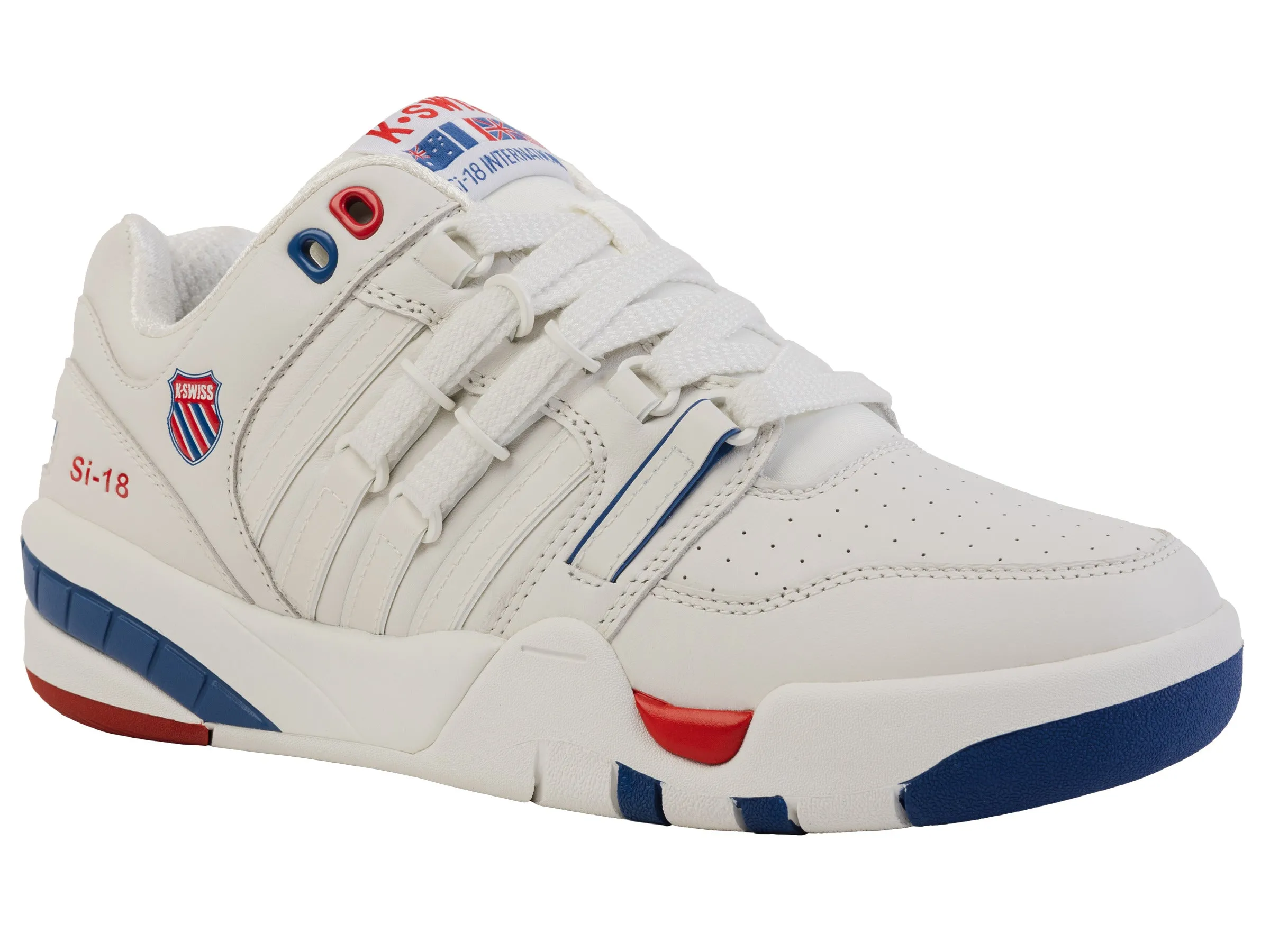 K.SWISS 08381-113-M | SI-18 | PREMIUM WHITE/MARS RED/FEDERAL BLUE