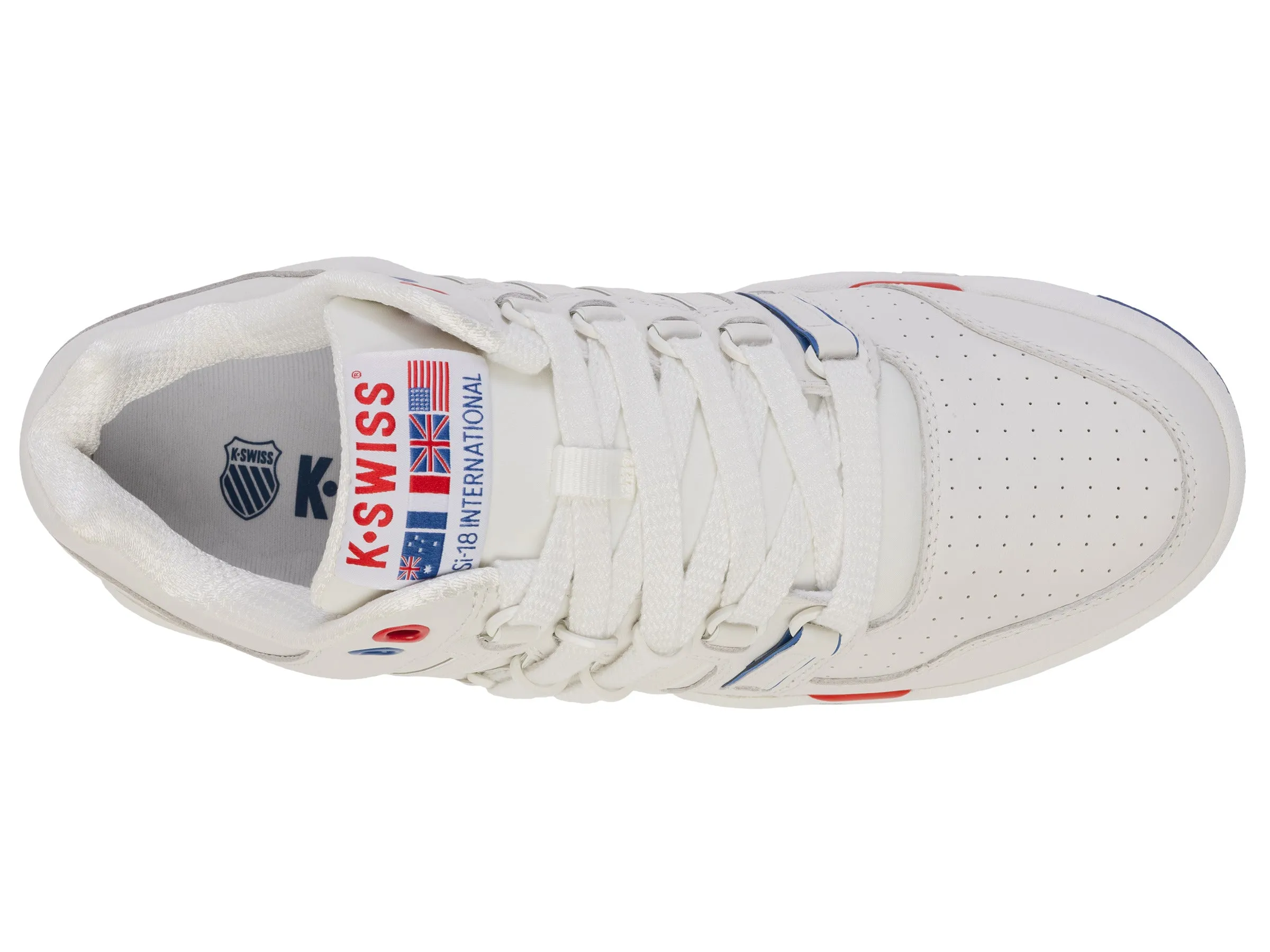 K.SWISS 08381-113-M | SI-18 | PREMIUM WHITE/MARS RED/FEDERAL BLUE