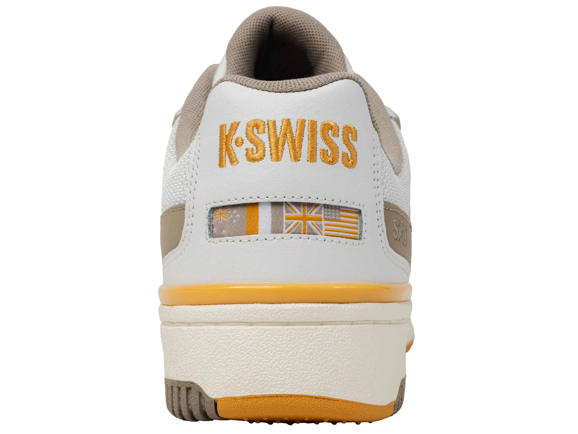 K.SWISS 08531-124-M | SI-18 RIVAL | WHITE/TAUPE/JURASSIC GOLD/SNOW WHITE