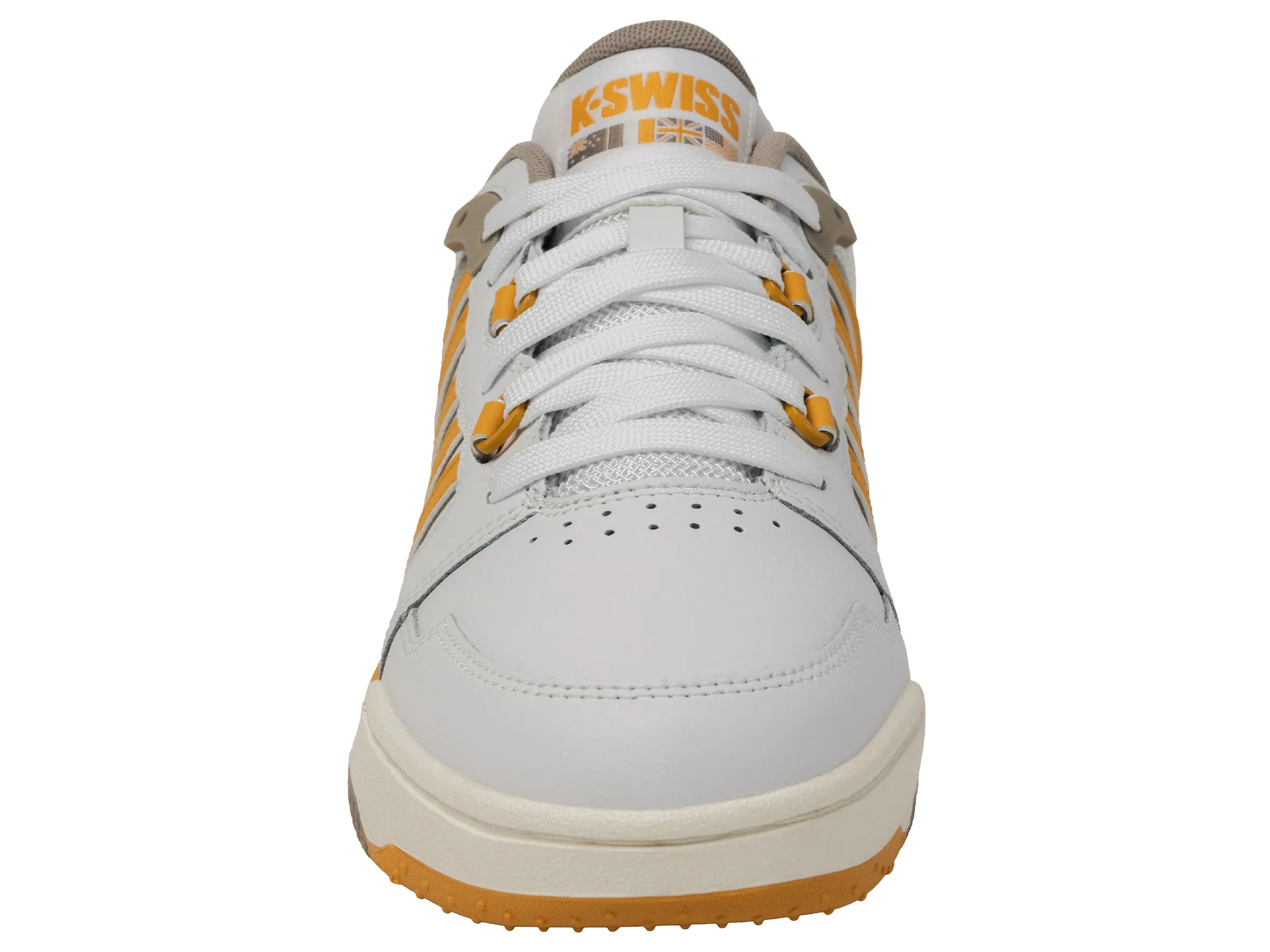 K.SWISS 08531-124-M | SI-18 RIVAL | WHITE/TAUPE/JURASSIC GOLD/SNOW WHITE
