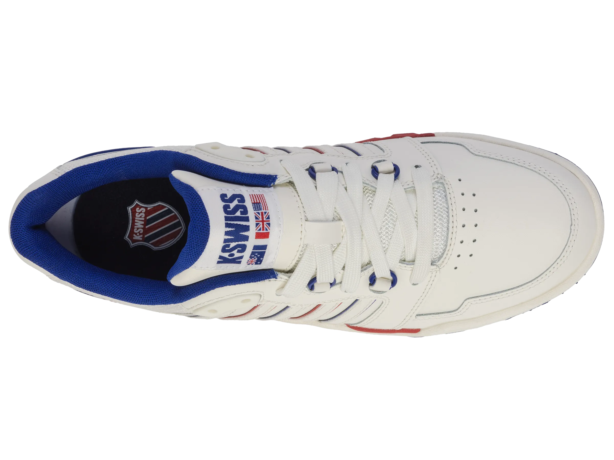 K.SWISS 08531-172-M | SI-18 RIVAL | SNOW WHITE/NAVY/RED