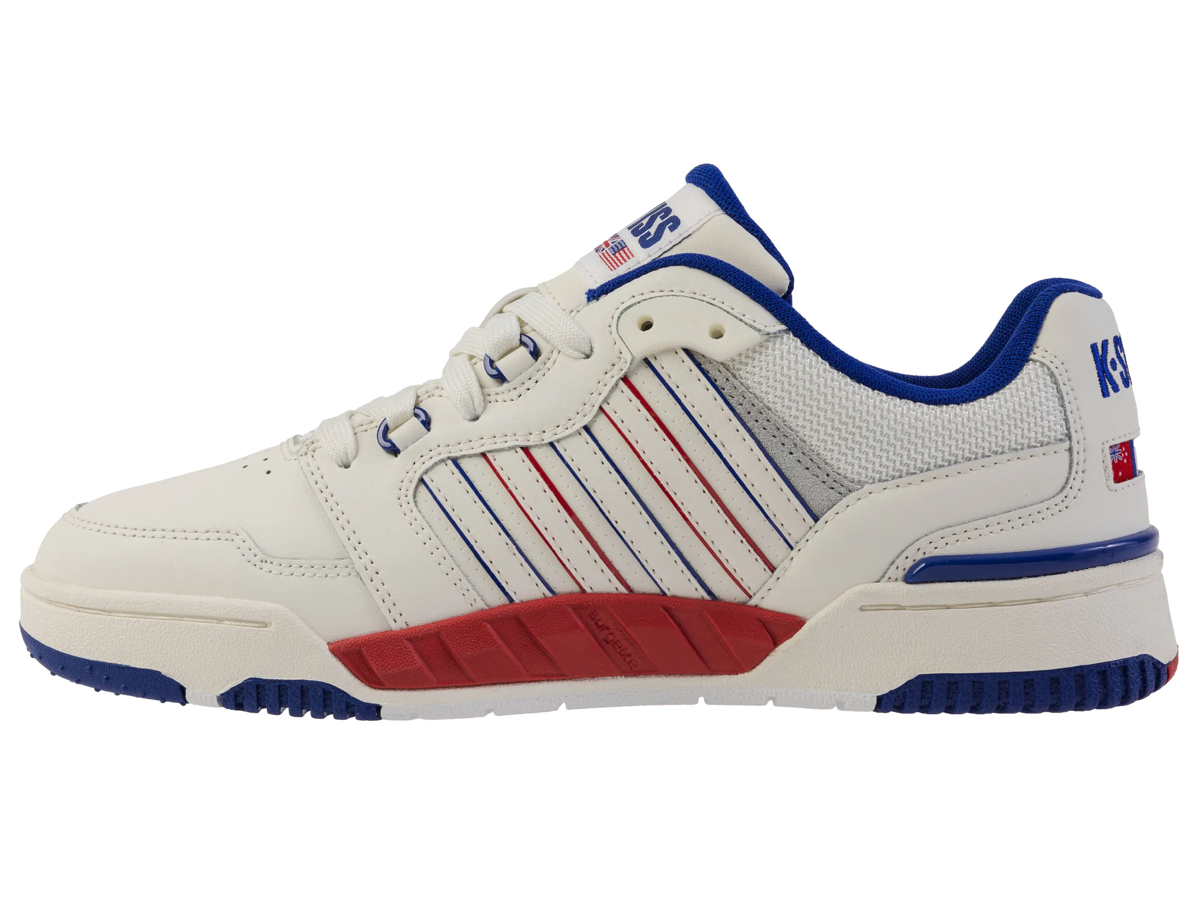 K.SWISS 08531-172-M | SI-18 RIVAL | SNOW WHITE/NAVY/RED