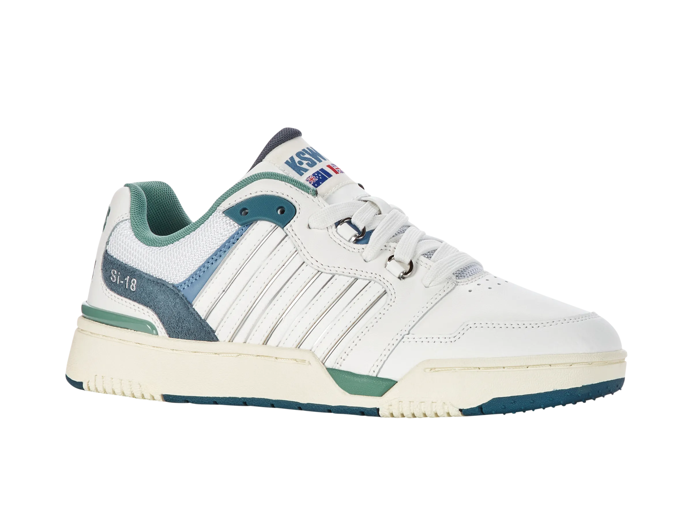 K.SWISS 08531-197-M | SI-18 RIVAL | BRILLIANT WHITE/ASHLEIGH BLUE/BERYL GREEN