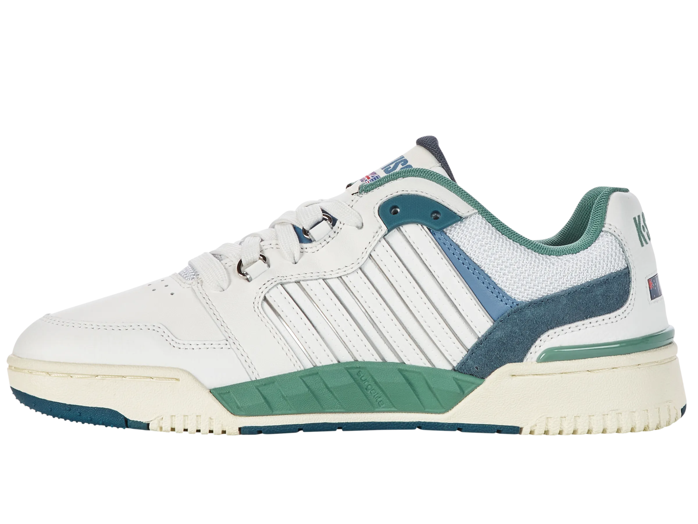 K.SWISS 08531-197-M | SI-18 RIVAL | BRILLIANT WHITE/ASHLEIGH BLUE/BERYL GREEN