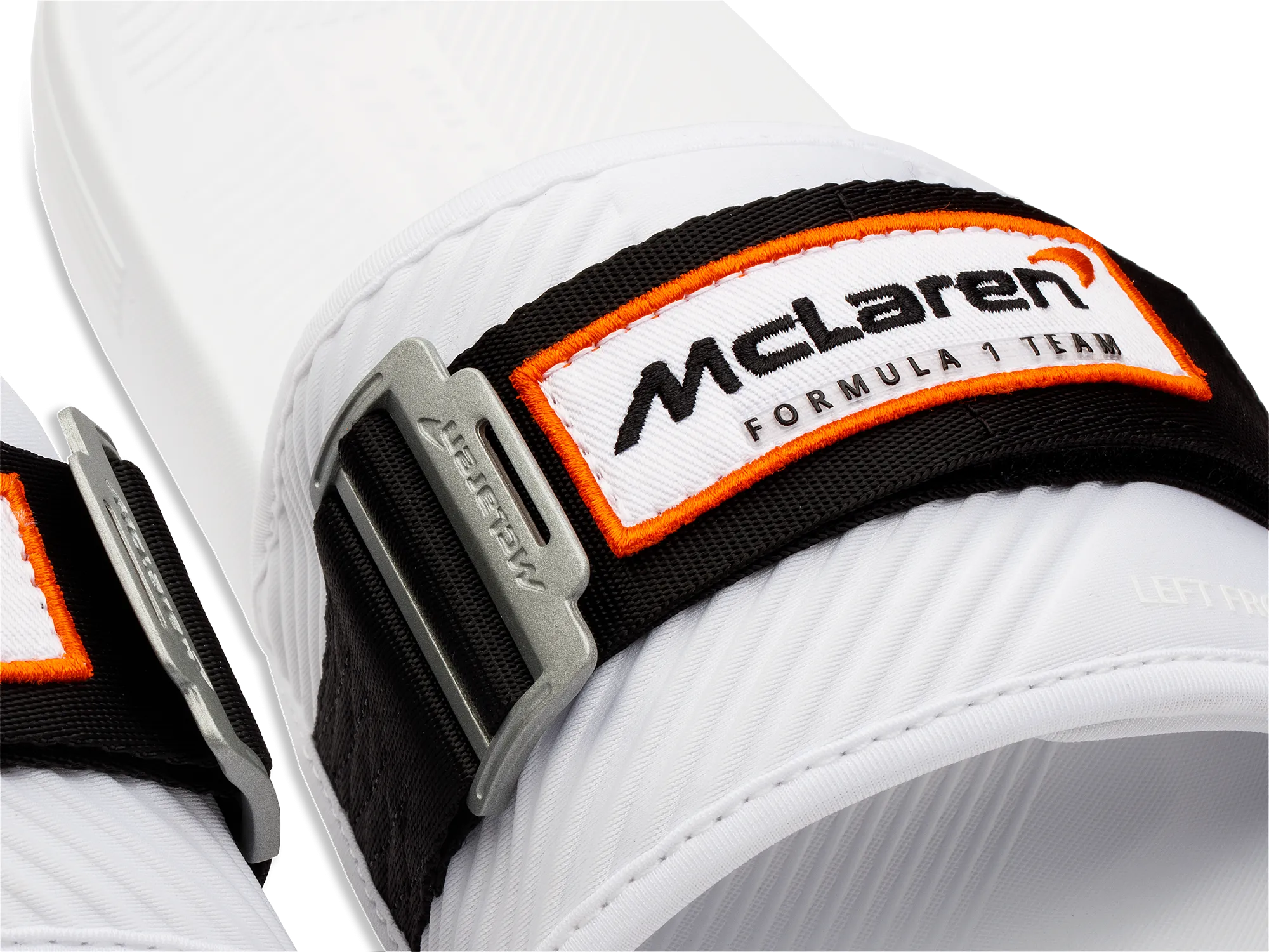 K.SWISS 08716-102-M | STRAP SANDAL X MCLAREN | WHITE /BLACK /PAPAYA