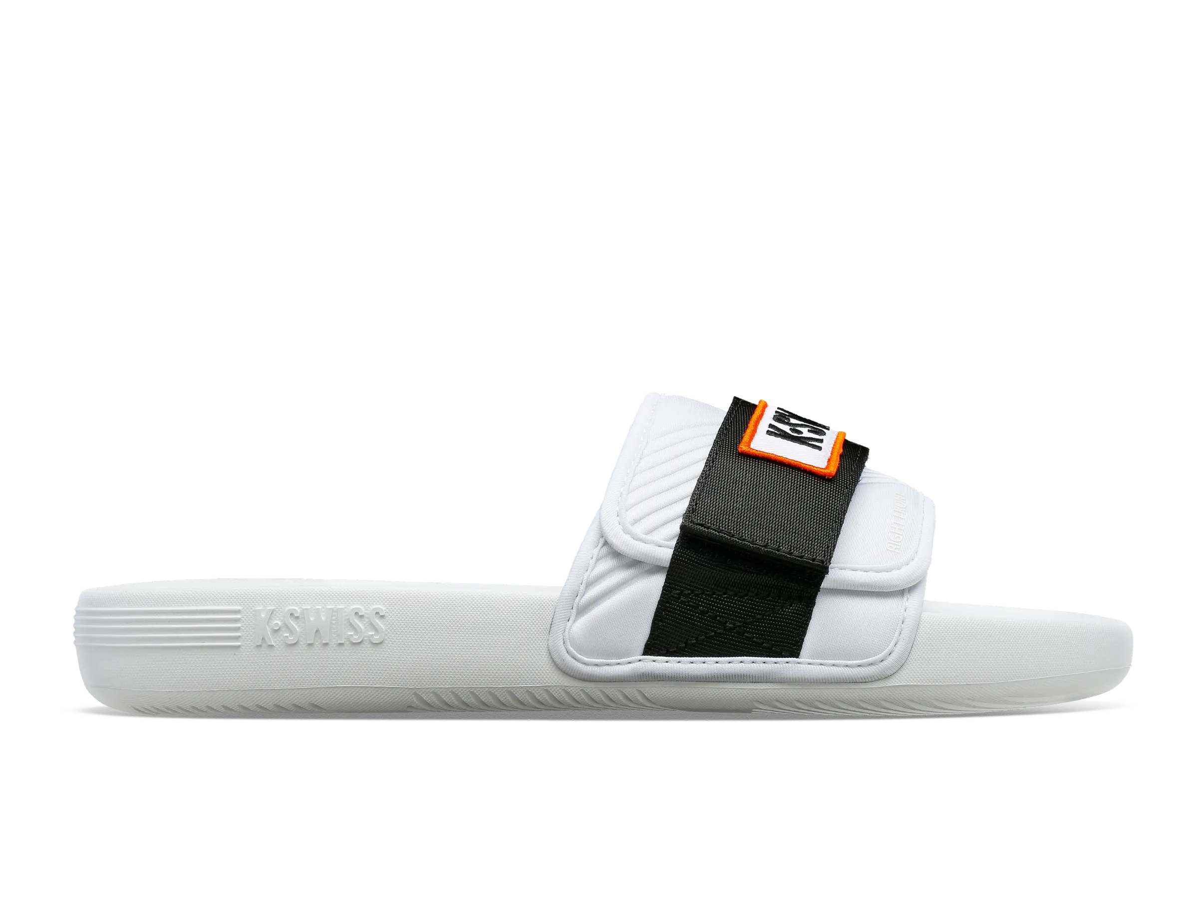 K.SWISS 08716-102-M | STRAP SANDAL X MCLAREN | WHITE /BLACK /PAPAYA