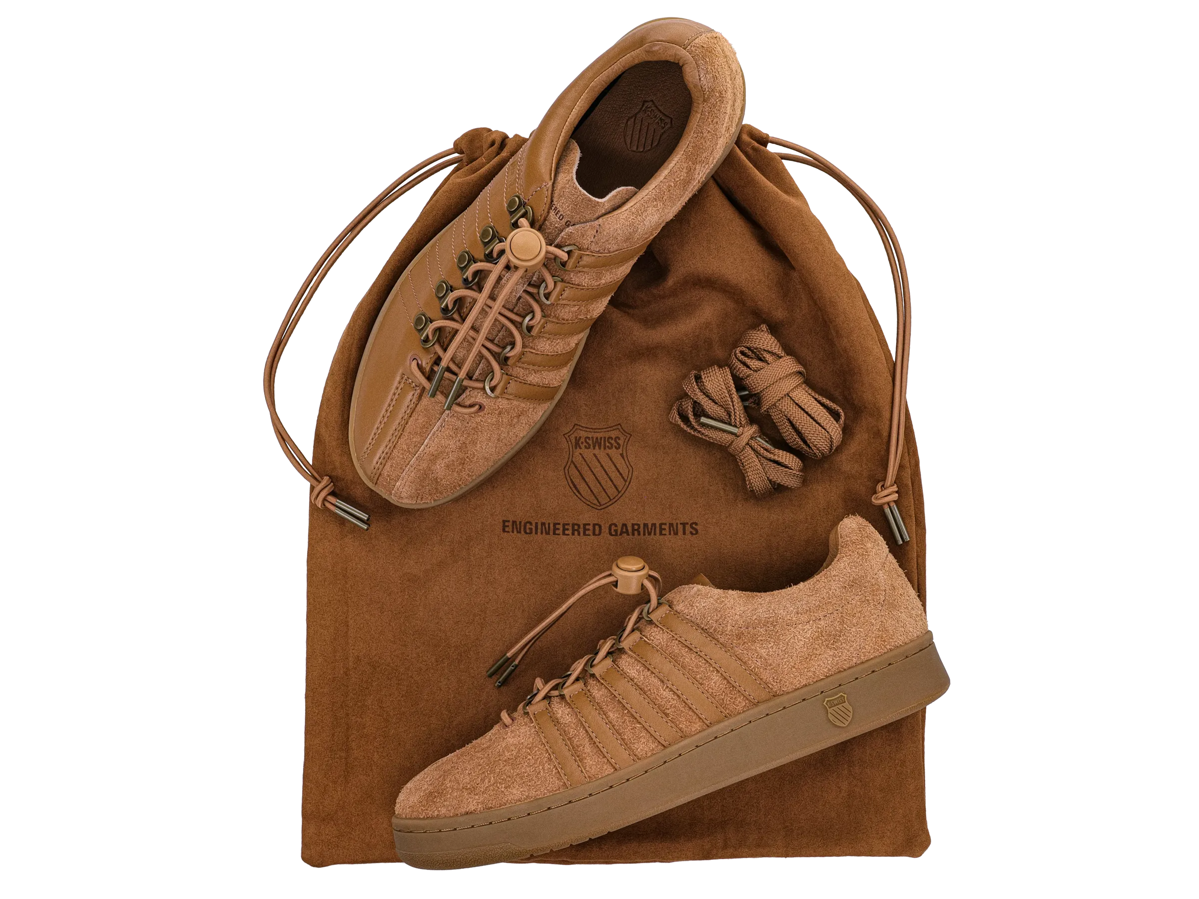 K.SWISS 08728-216-M | CLASSIC GT X ENGINEERED GARMENTS | CHIPMUNK/REGULAR GUM/DARK GUM