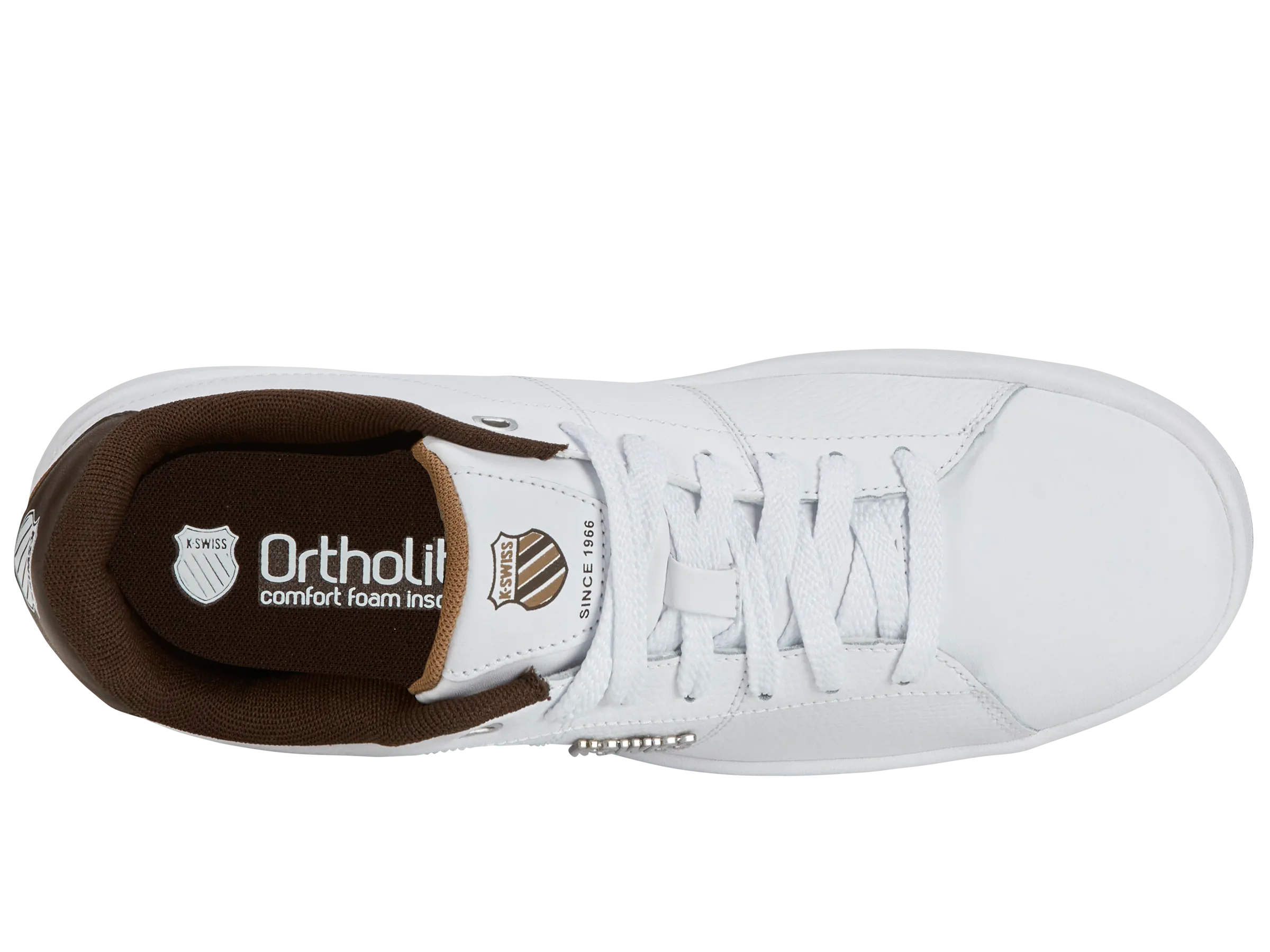 K.SWISS 08899-919-M | COURT CAMEO II | WHITE/TOASTED COCONUT/CHOCOLATE BROWN