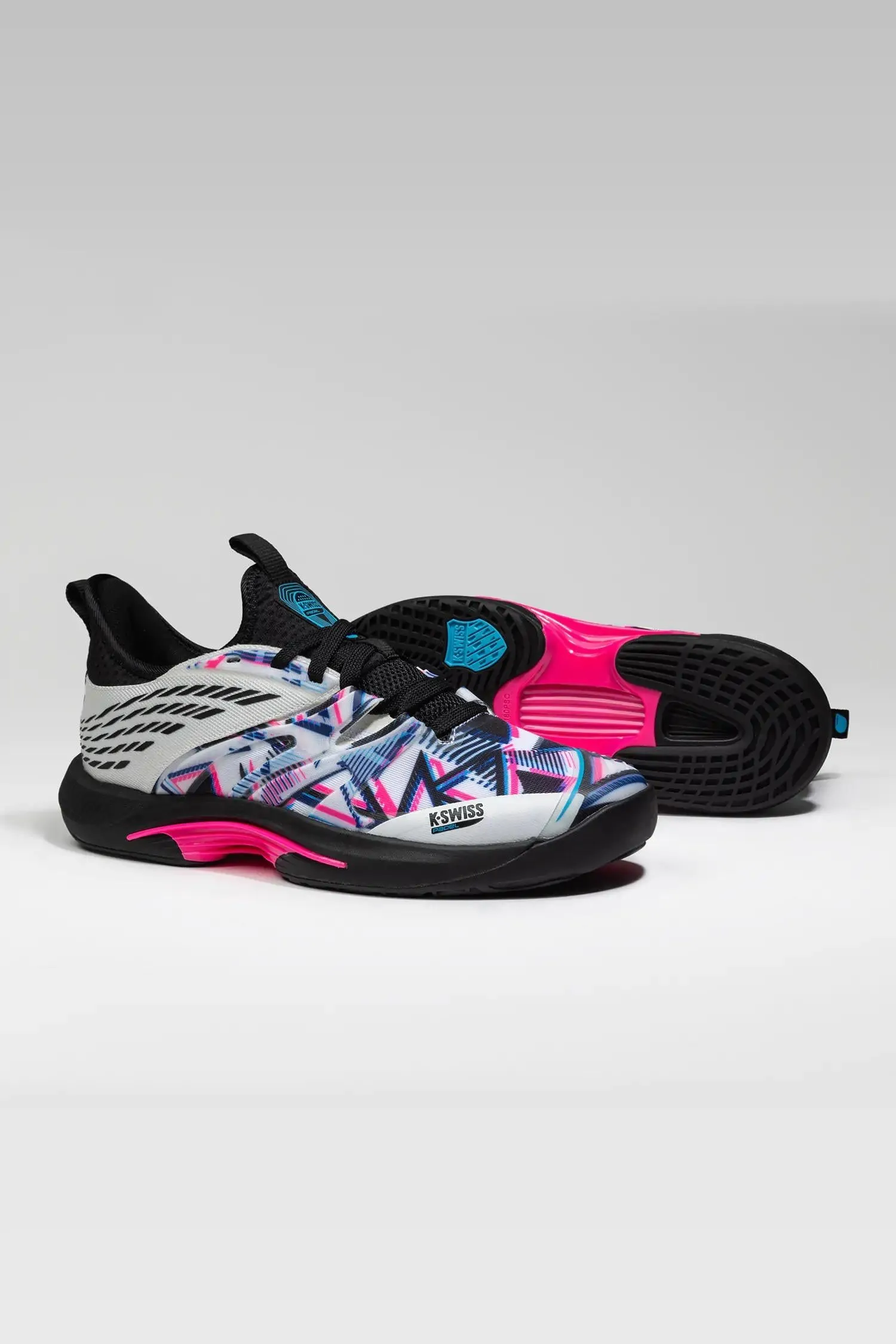 K.SWISS 08912-940-M | SPEEDTRAC PADEL | WHITE/BLACK/NEON PINK