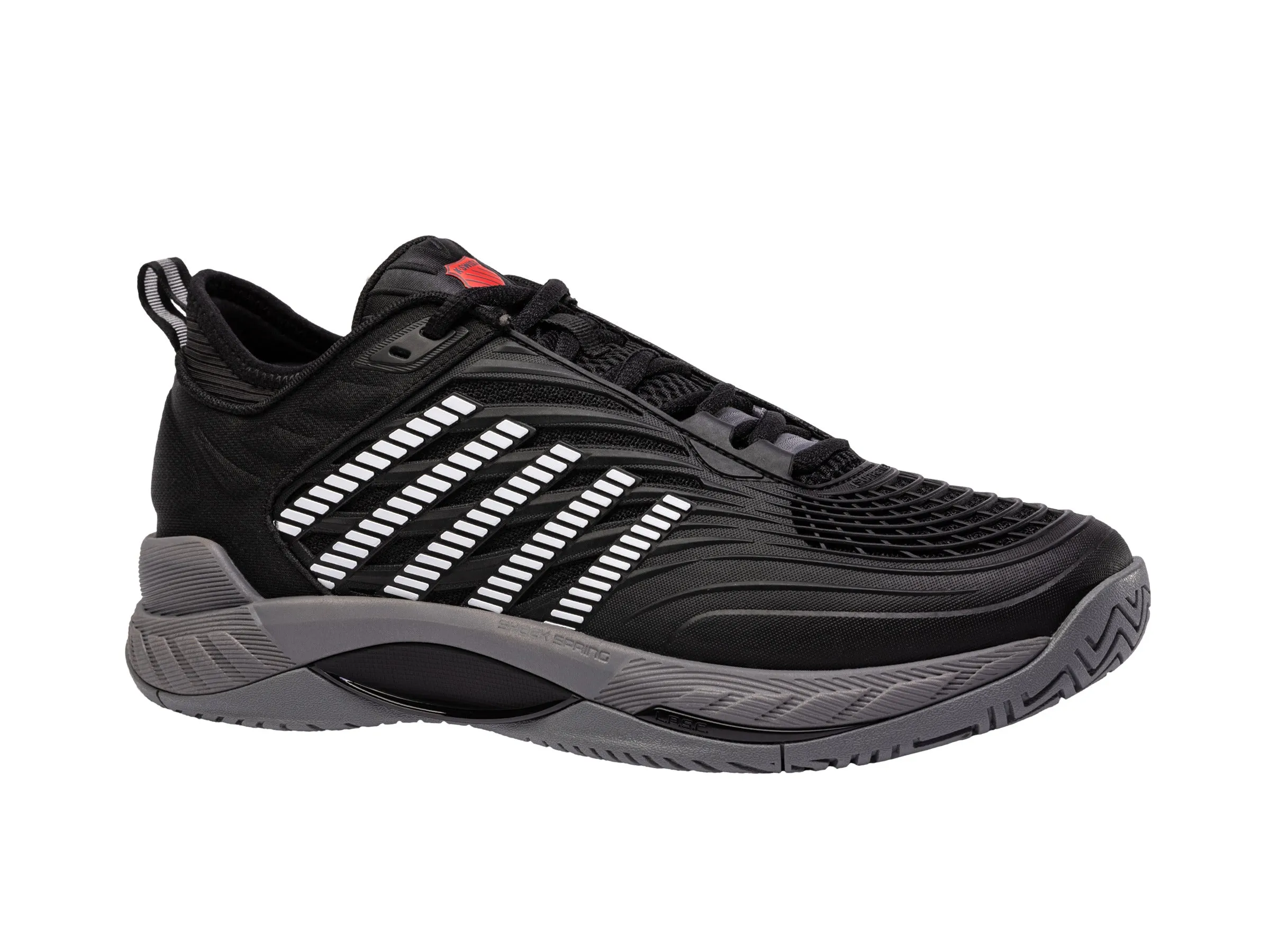 K.SWISS 09071-038-M | HYPERCOURT SUPREME 2 | BLACK/STEEL GRAY/FIREY RED