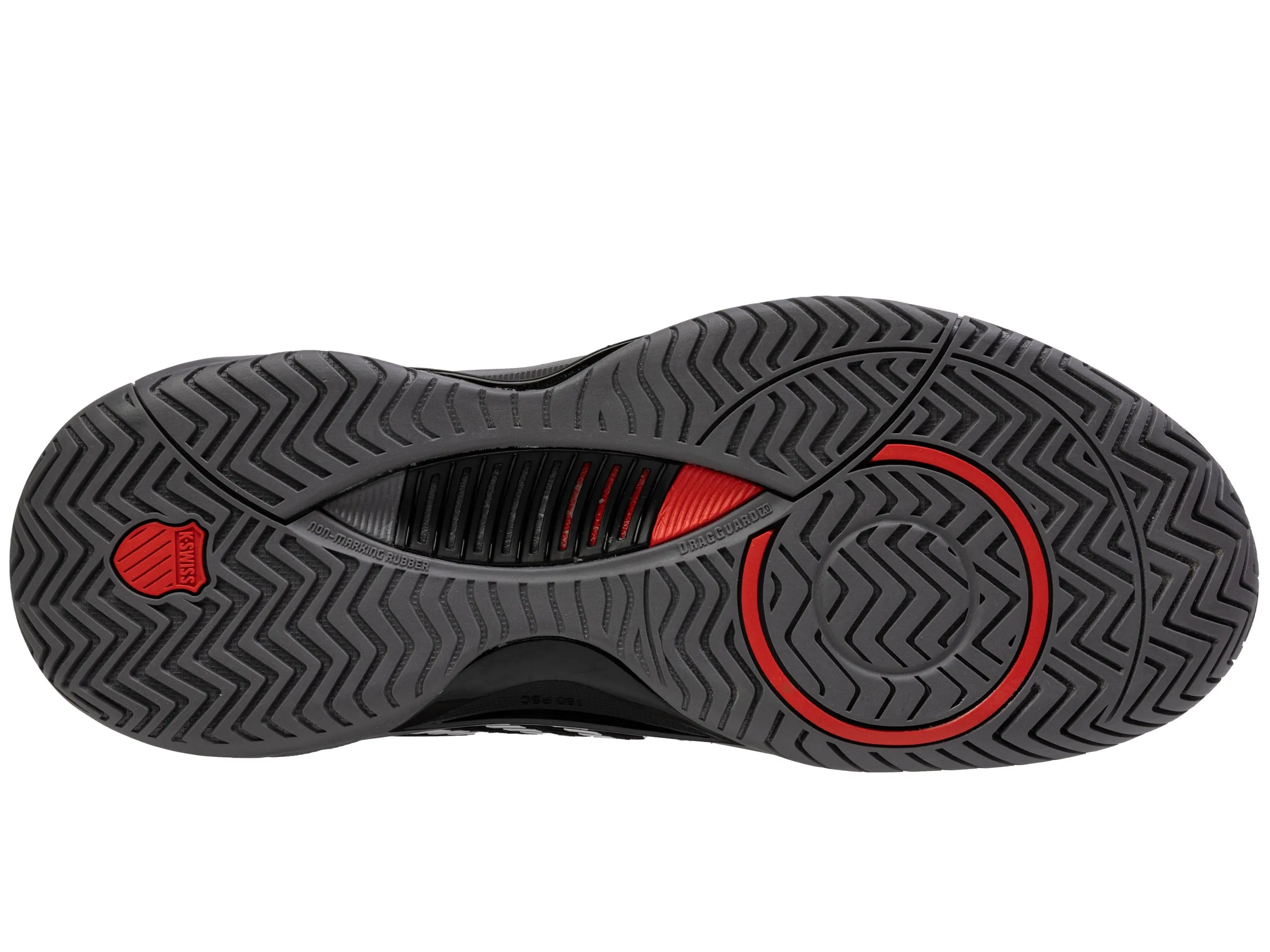 K.SWISS 09071-038-M | HYPERCOURT SUPREME 2 | BLACK/STEEL GRAY/FIREY RED