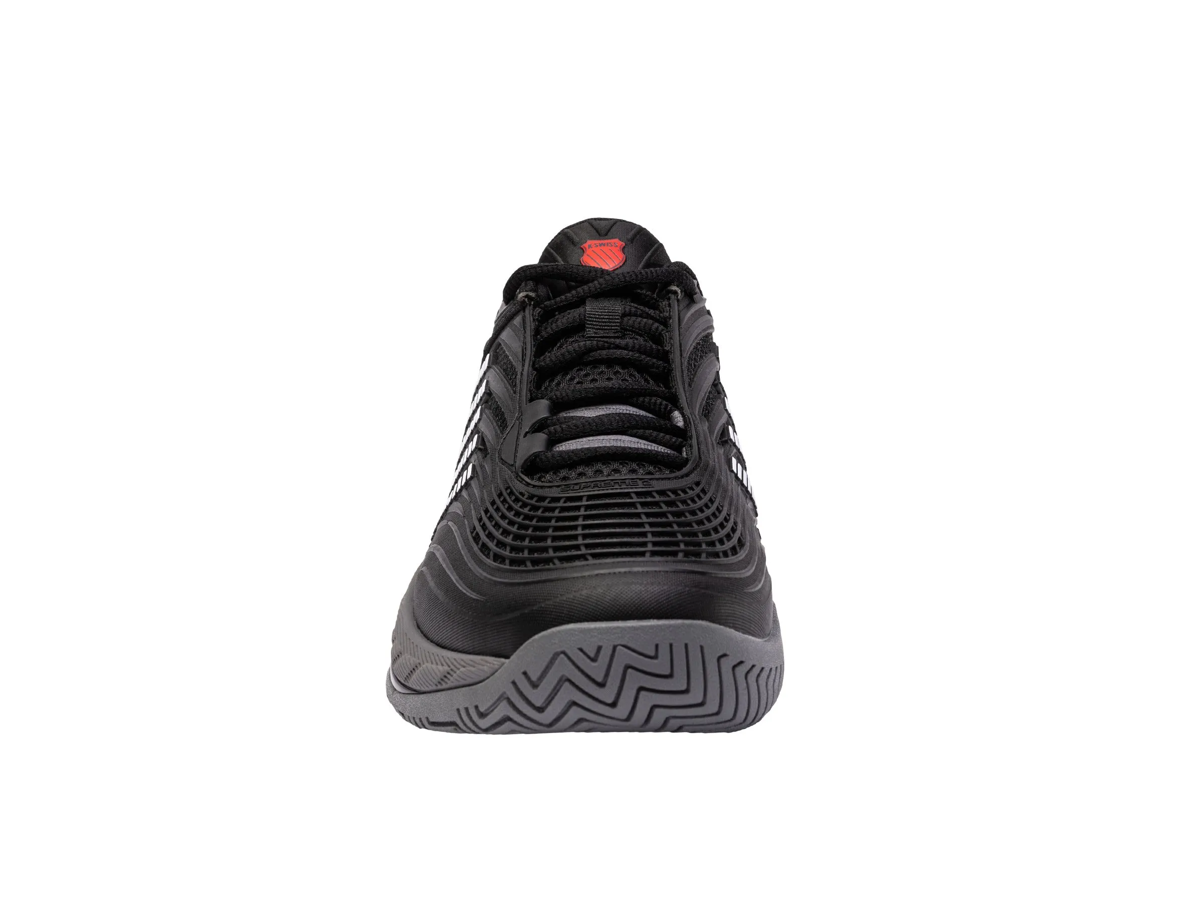 K.SWISS 09071-038-M | HYPERCOURT SUPREME 2 | BLACK/STEEL GRAY/FIREY RED