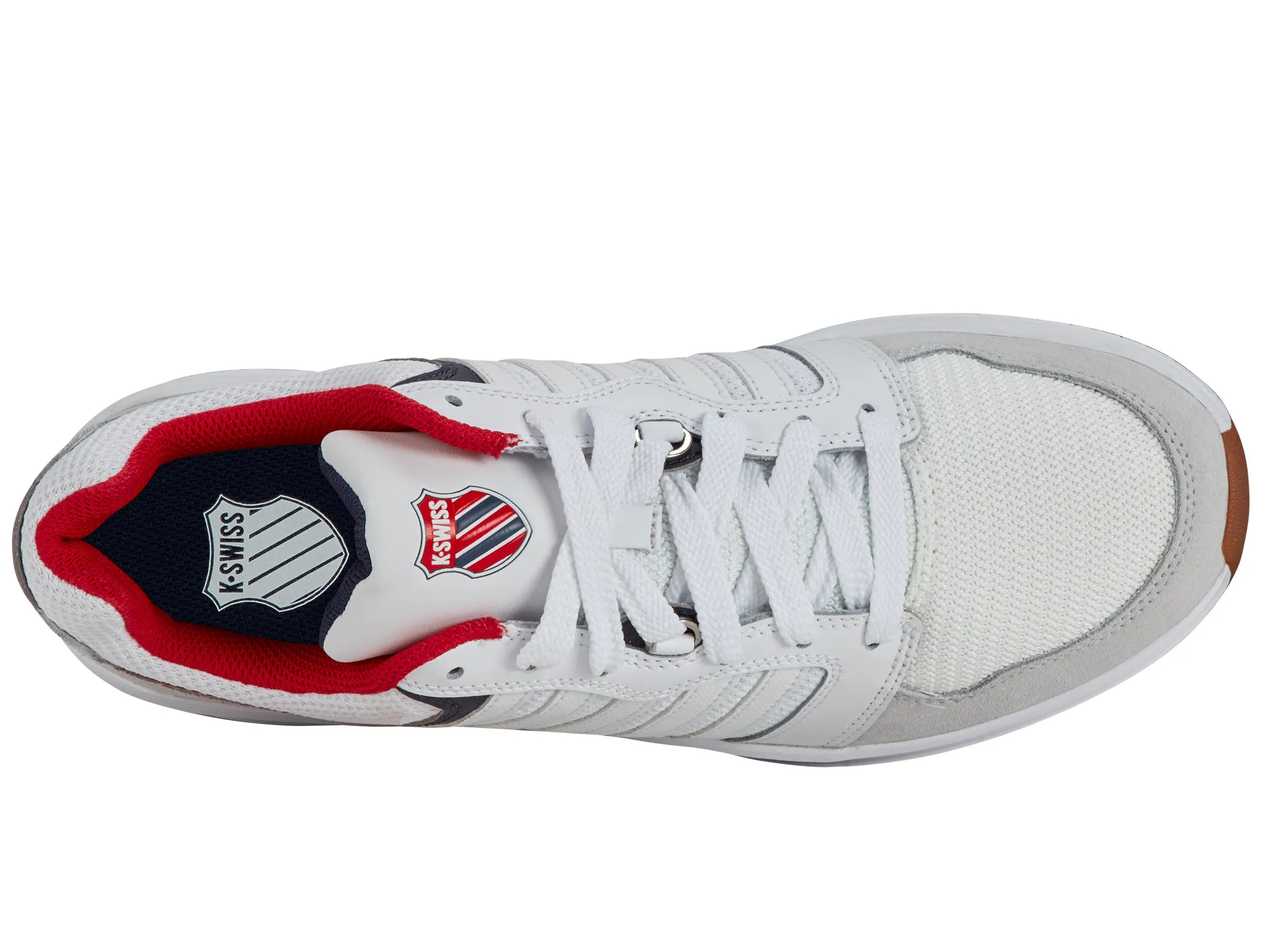 K.SWISS 09079-162-M | RIVAL TRAINER T | WHITE/CORPORATE/GUM