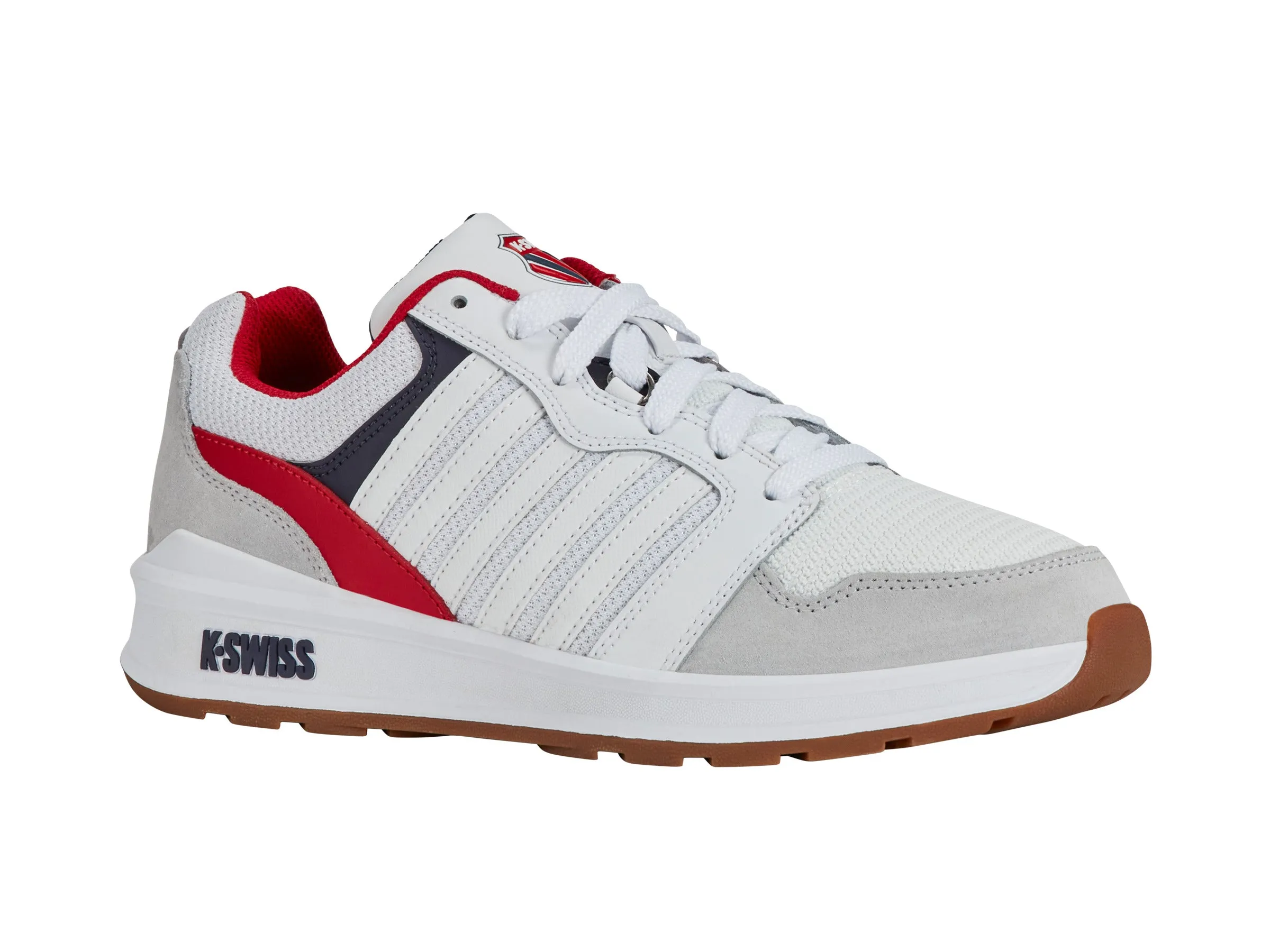 K.SWISS 09079-162-M | RIVAL TRAINER T | WHITE/CORPORATE/GUM