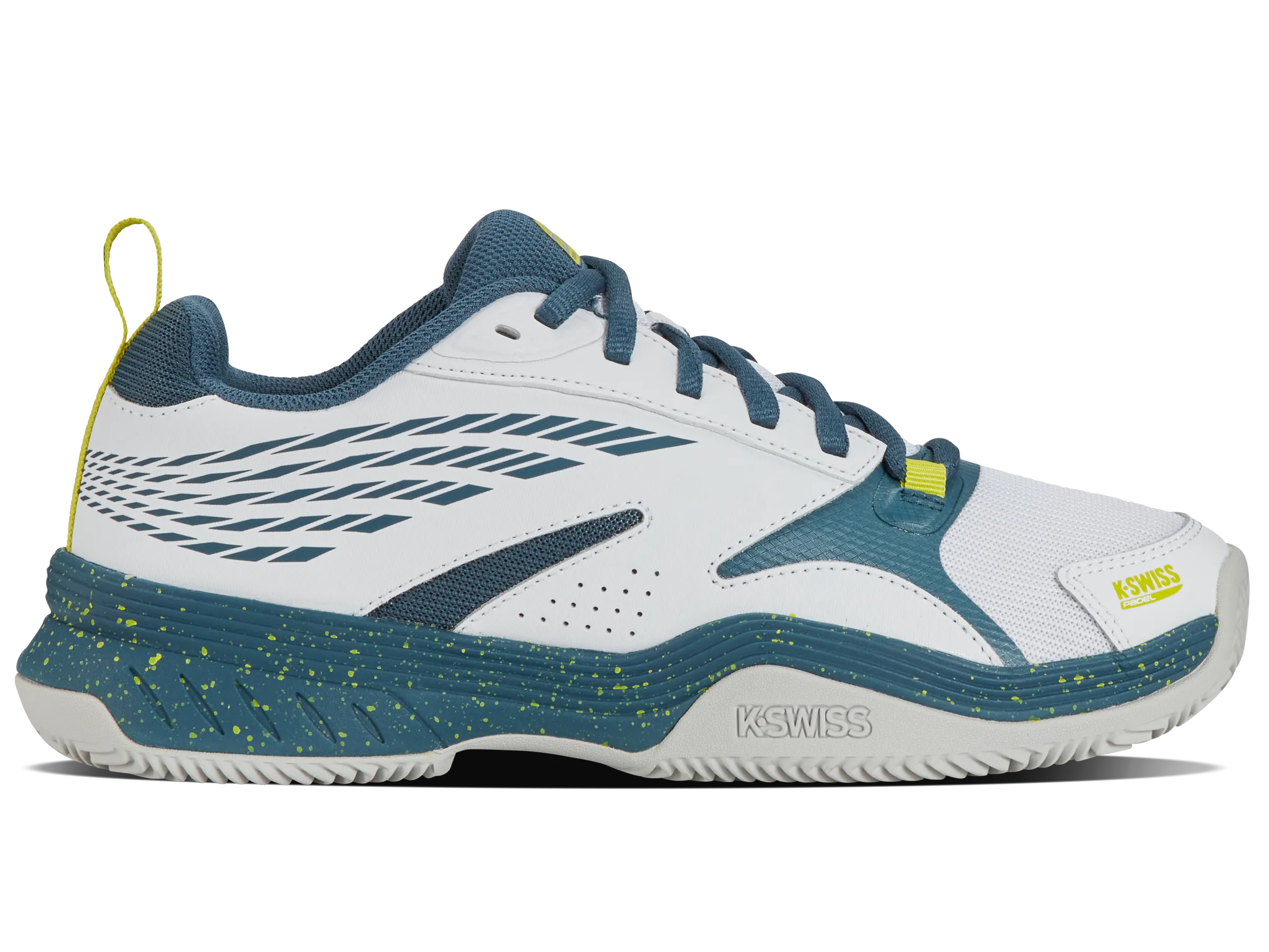 K.SWISS 09084-163-M | SPEEDEX PADEL | WHITE/INDIAN TEAL/EVENING PRIMROSE