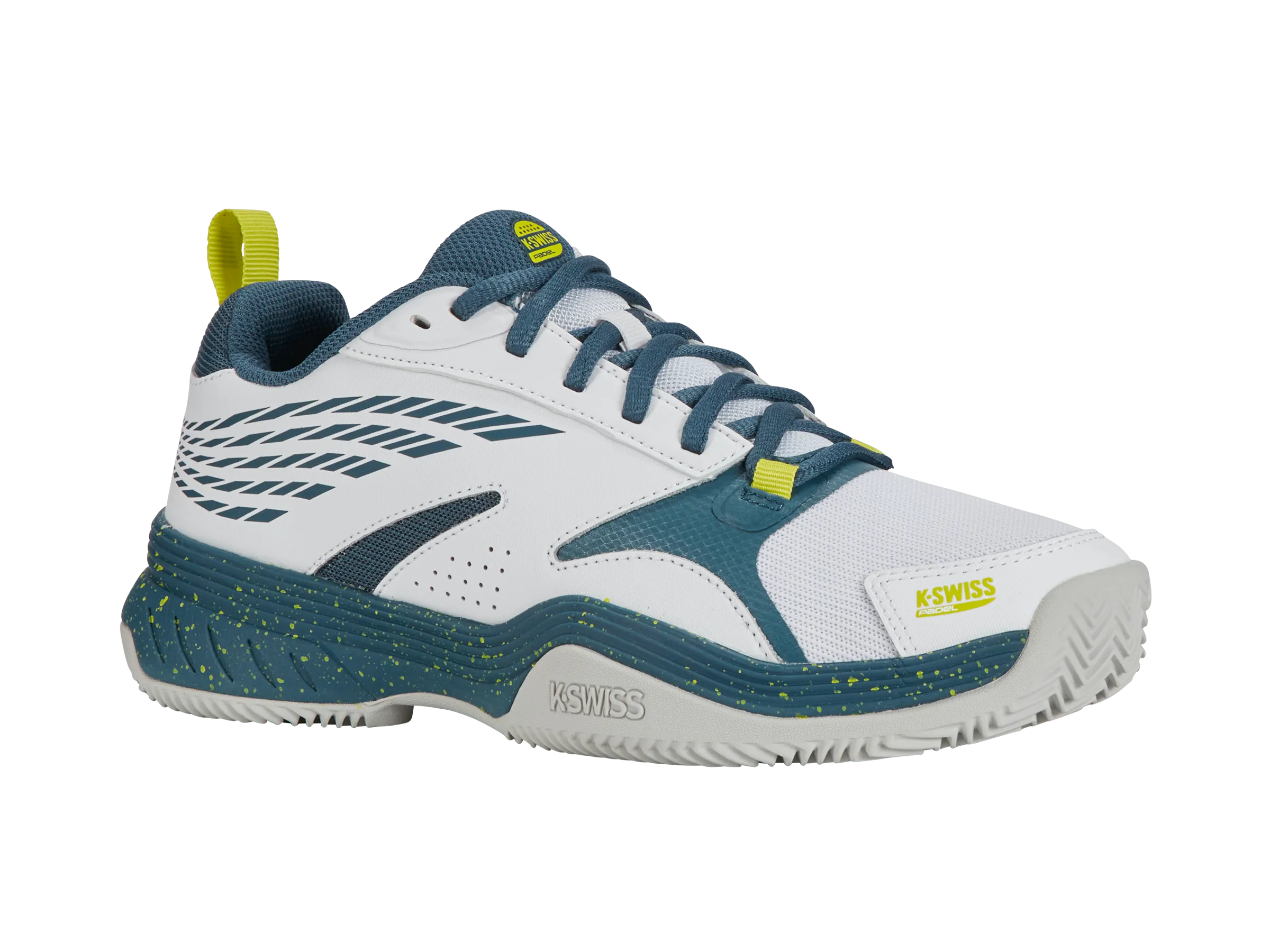 K.SWISS 09084-163-M | SPEEDEX PADEL | WHITE/INDIAN TEAL/EVENING PRIMROSE