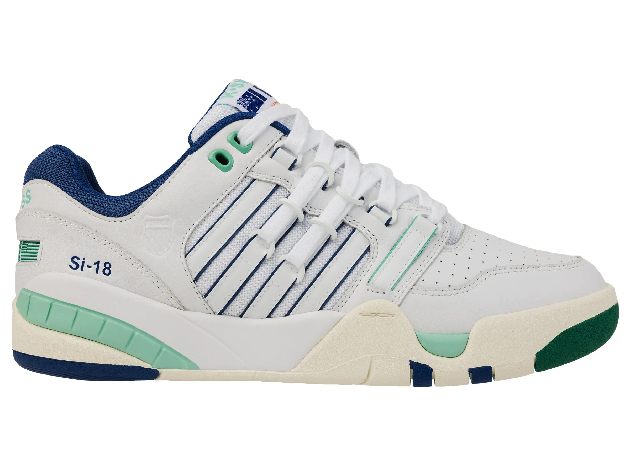 K.SWISS 09280-113-M | SI-18 | WHITE/GALAXY BLUE/LUSH MEADOW/VANILLA ICE/ORIOLE/B