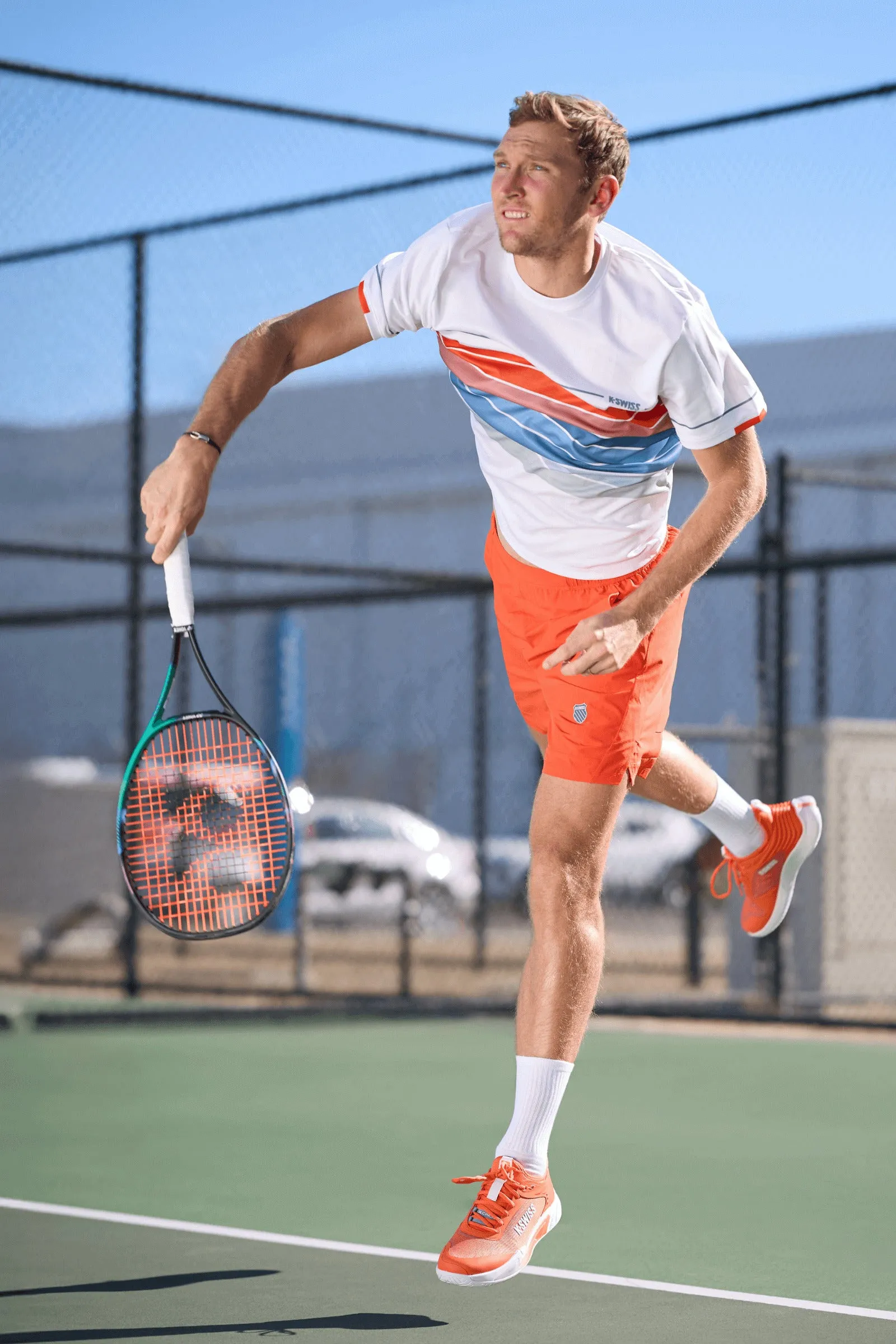 K.SWISS 09494-841-M | HYPERCOURT PINNACLE | SCARLET IBIS/WHITE/INFINITY
