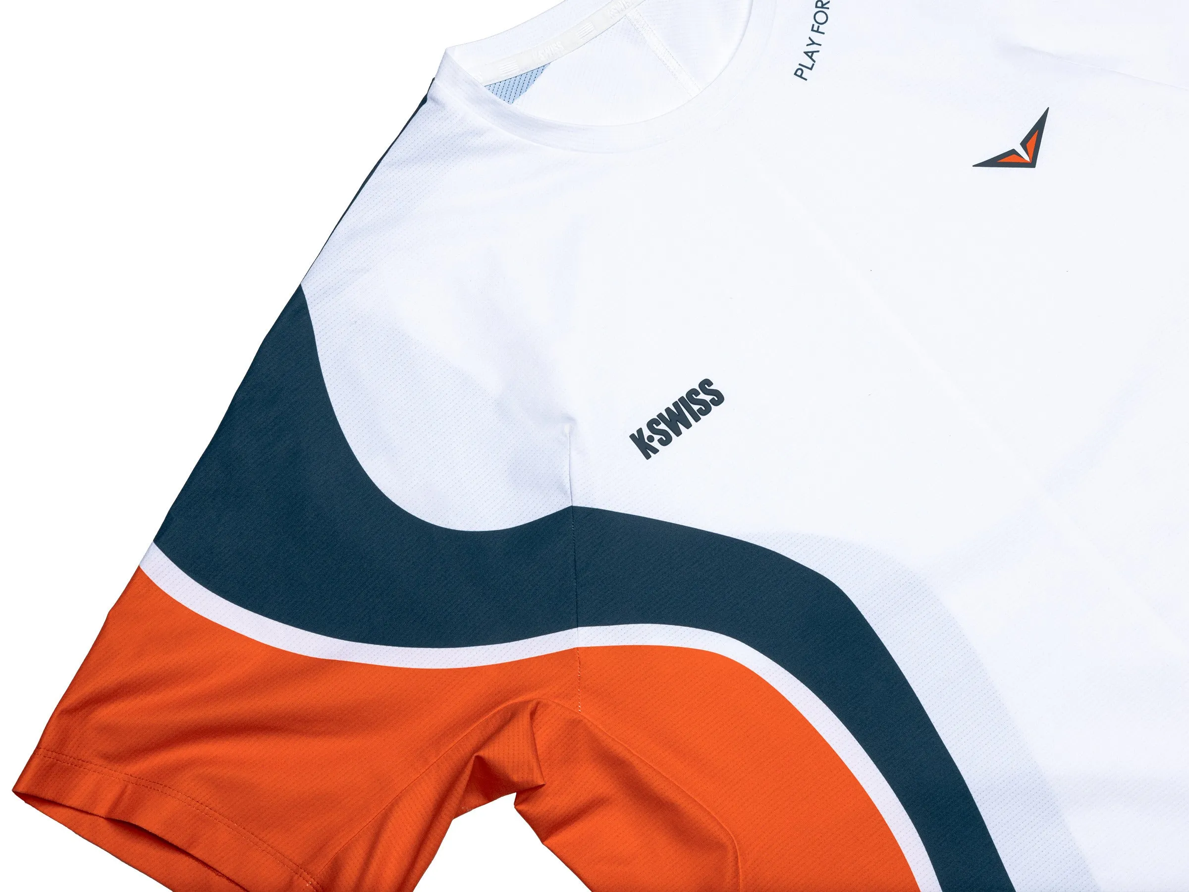 K.SWISS 1011682-101 | RBLV MI M.F.P. SHIRT | WHITE/STARGAZER/ORANGE