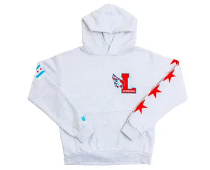 K.SWISS 10757-034 | LEADERS X K-SWISS WARM UP HOODIE | HEATHER GREY