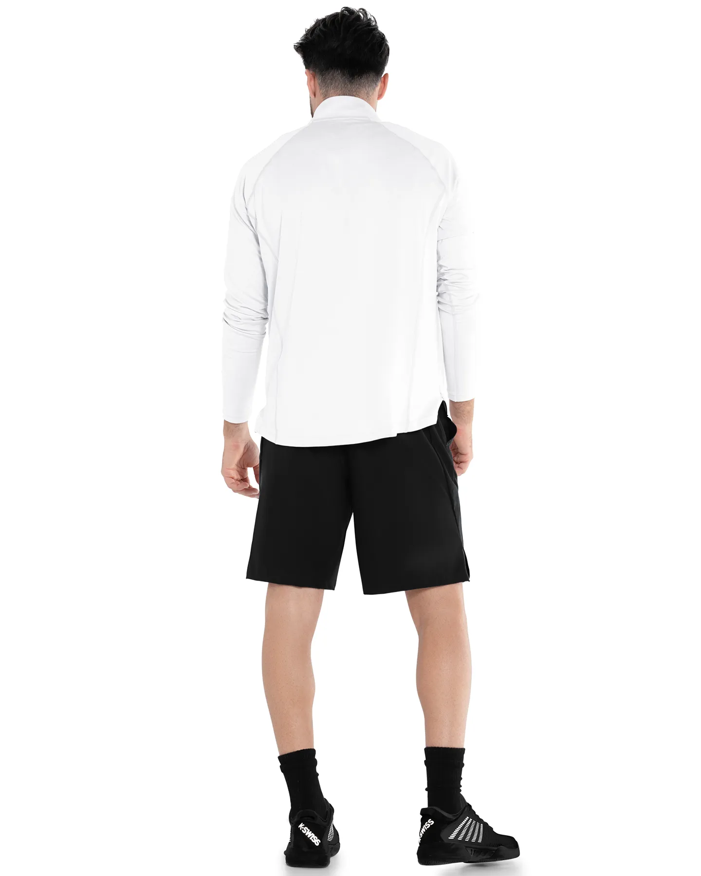 K.SWISS 107703-100 | 1/4 ZIP L/S | WHITE