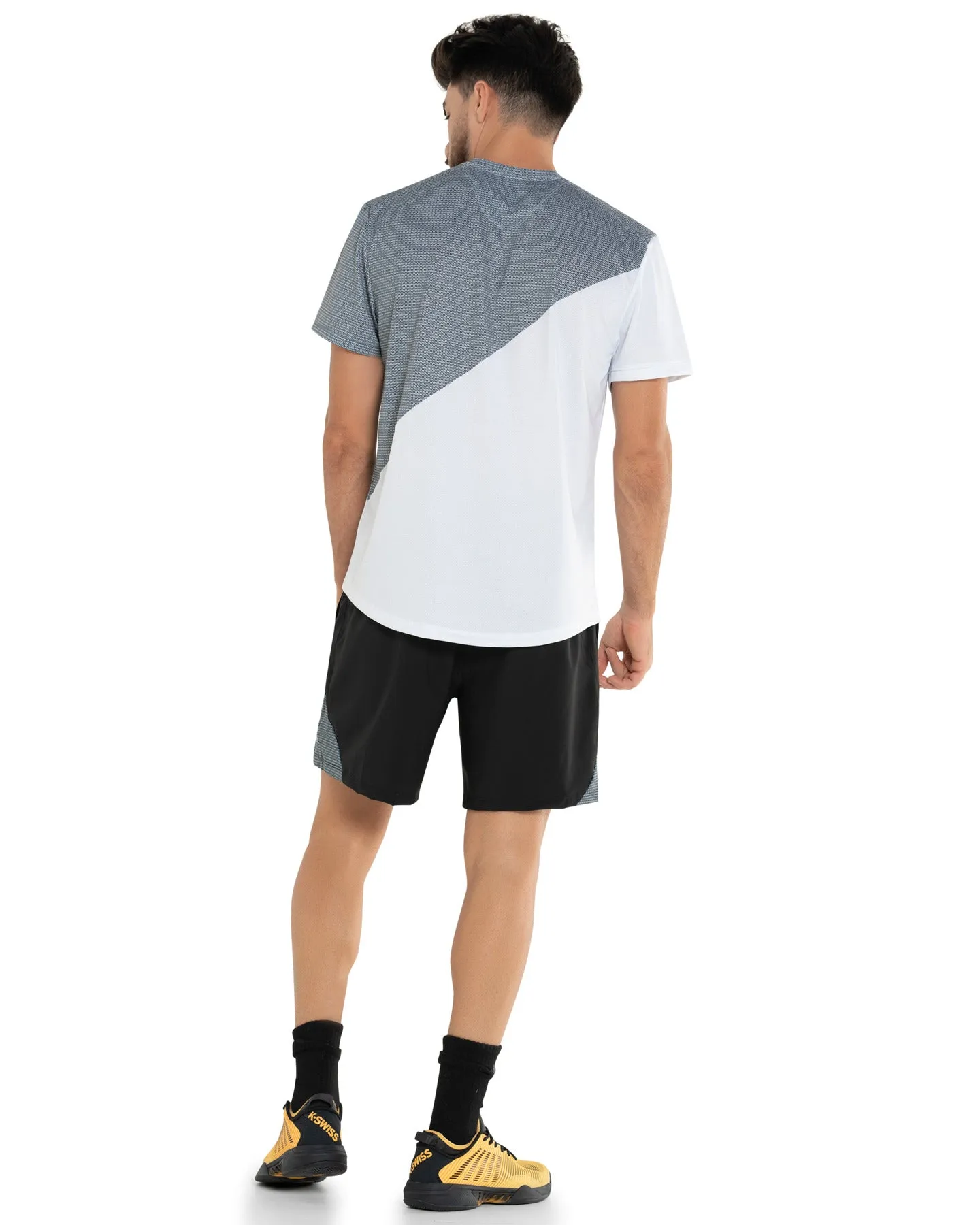 K.SWISS 107725-020 | COLOR BLOCK S/S T-SHIRT | GRAY