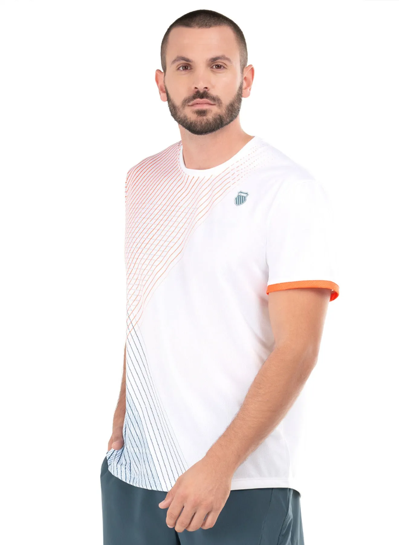 K.SWISS 109108-100 | ORION STRIPE S/S | WHITE