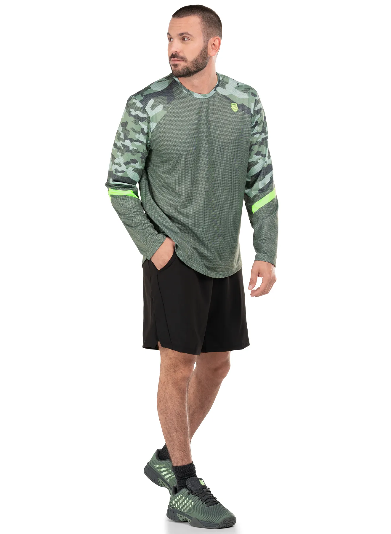 K.SWISS 109113-047 | URBAN CAMO L/S | COAL