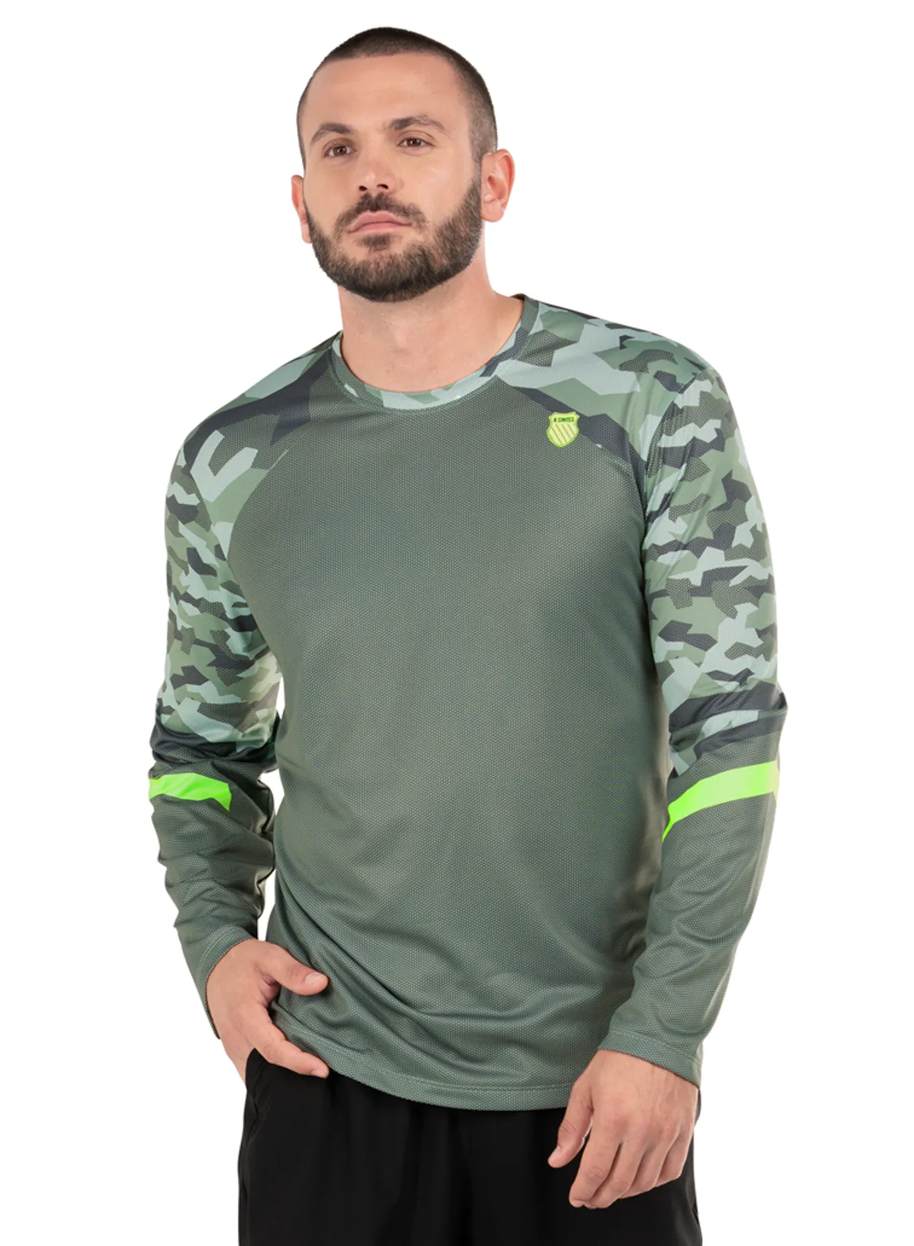 K.SWISS 109113-047 | URBAN CAMO L/S | COAL