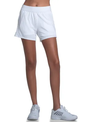 K.SWISS 1910222-100 | PIQUE SHORT-4" | WHITE