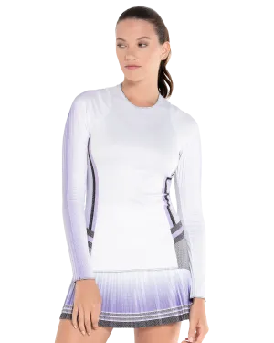 K.SWISS 195767-578 | PLEATED L/S CREW LUCKY IN LOVE | PAISLEY