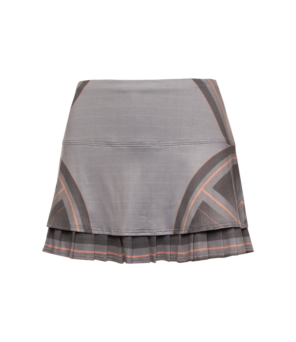 K.SWISS 196043-025 | PLEAT SKIRT-12" | ASPHALT