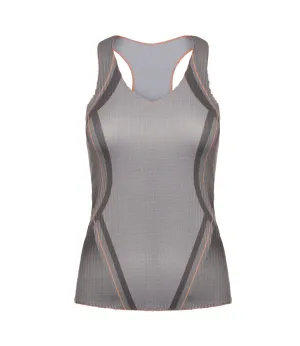 K.SWISS 196050-025 | PLEATED V-NECK TANK | ASPHALT