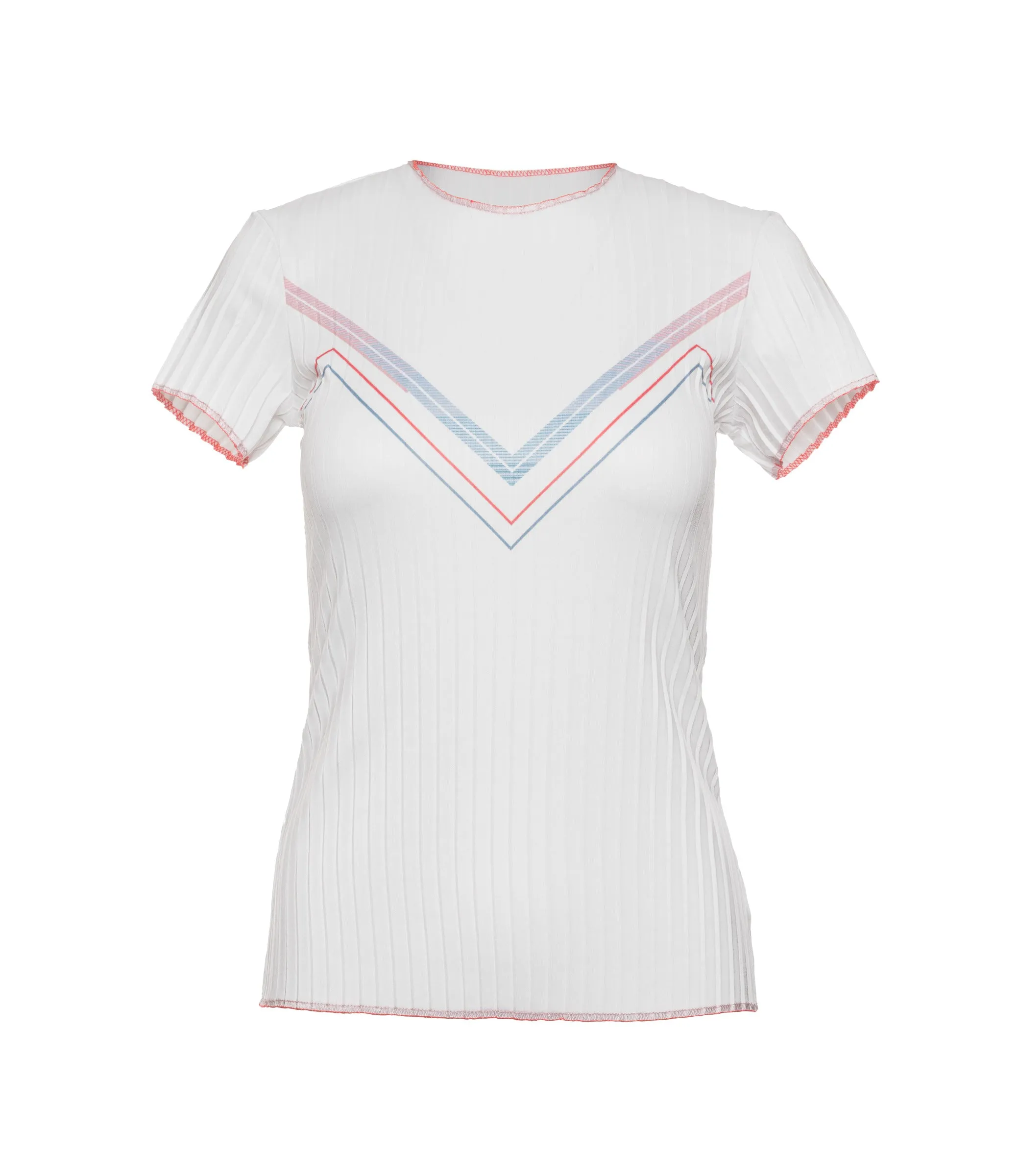 K.SWISS 196051-100 | PLEATED S/S CREW | WHITE