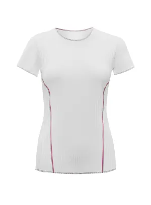 K.SWISS 196051-182 | PLEATED S/S CREW | WHITE/ANGEL