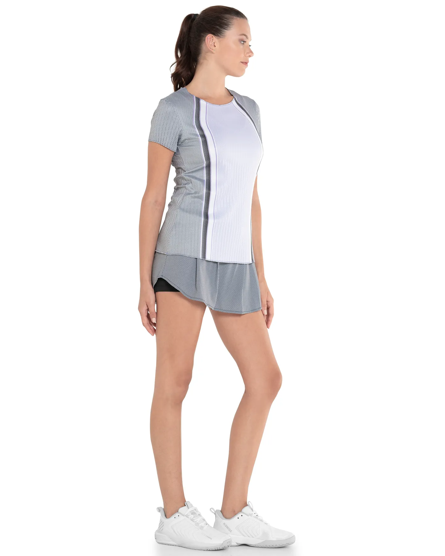 K.SWISS 196051-578 | PLEATED S/S CREW | PAISLEY