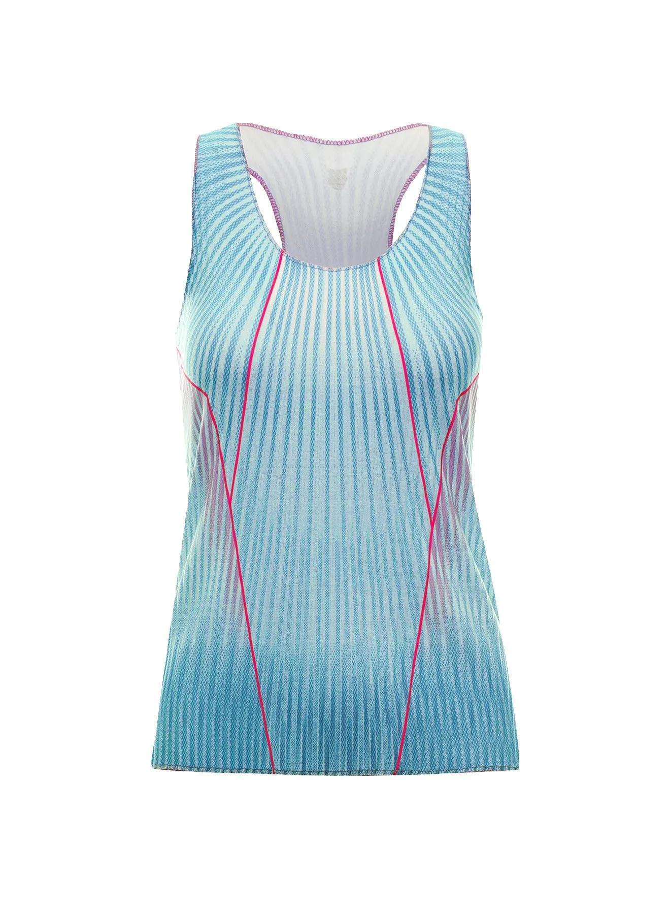 K.SWISS 196053-462 | PLEATED V-NECK TANK | ANGEL