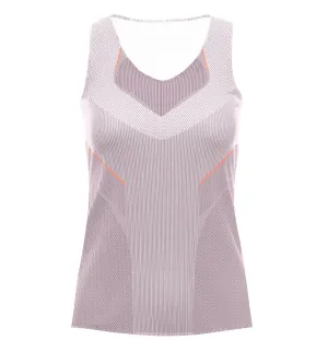 K.SWISS 196053-510 | PLEATED V-NECK TANK | PLUM