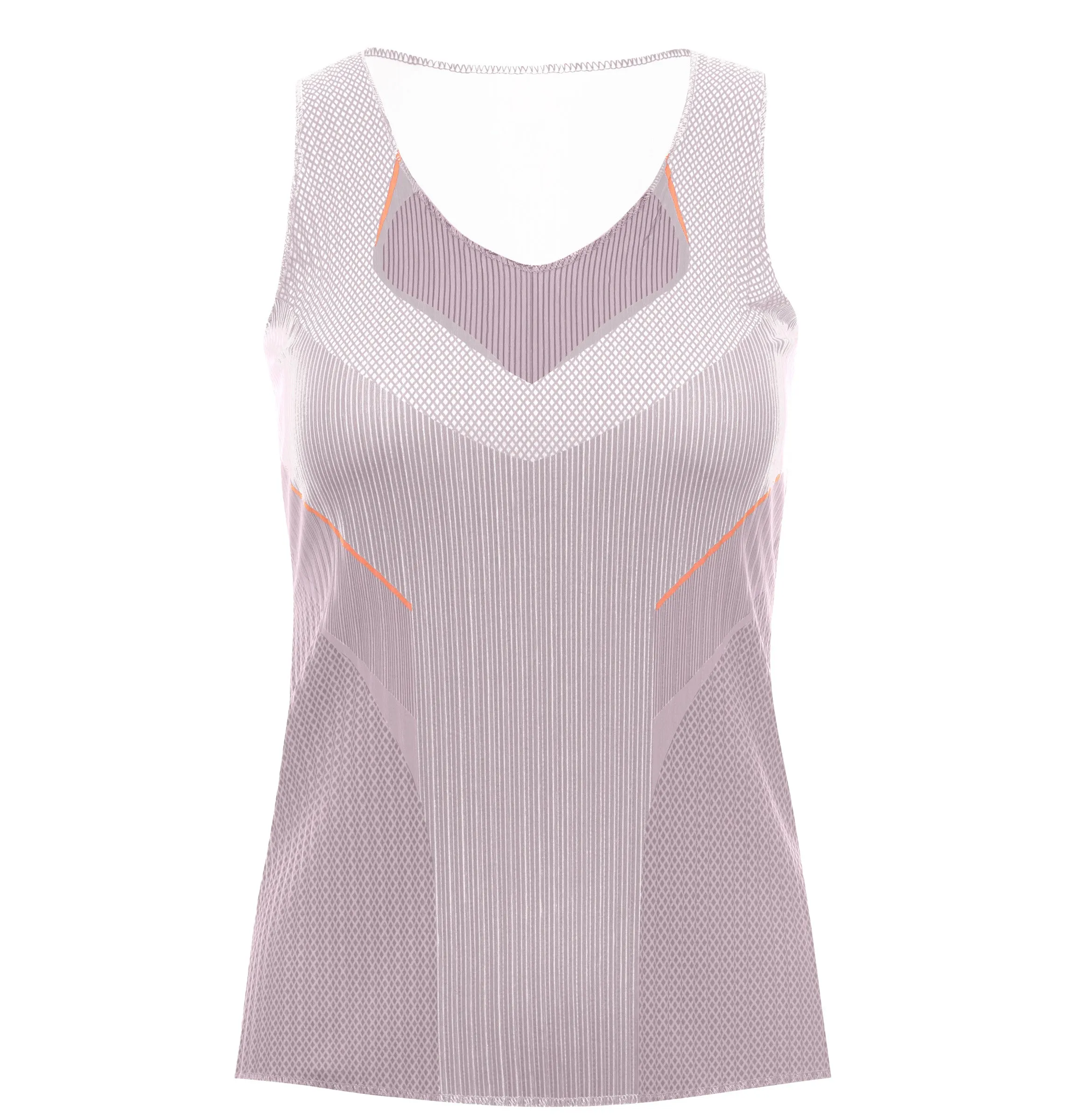 K.SWISS 196053-510 | PLEATED V-NECK TANK | PLUM